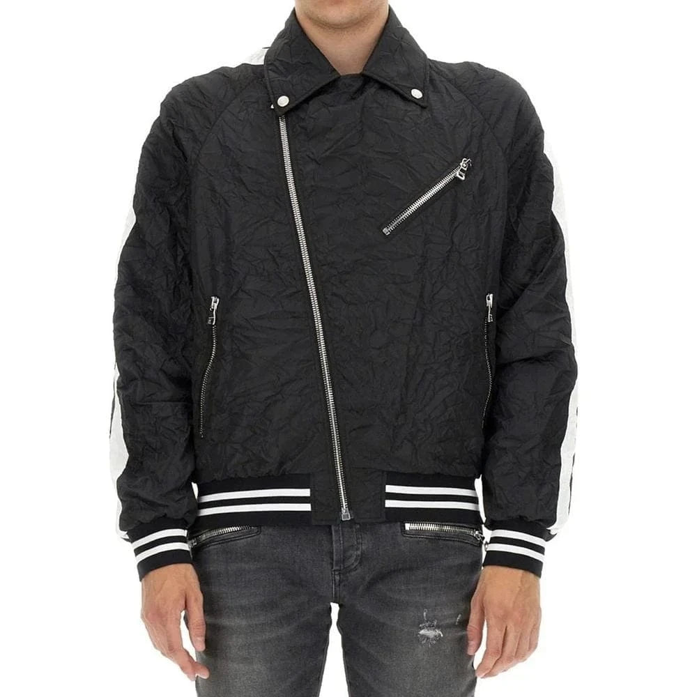 Balmain Ribbed Casual Bomber Jacket