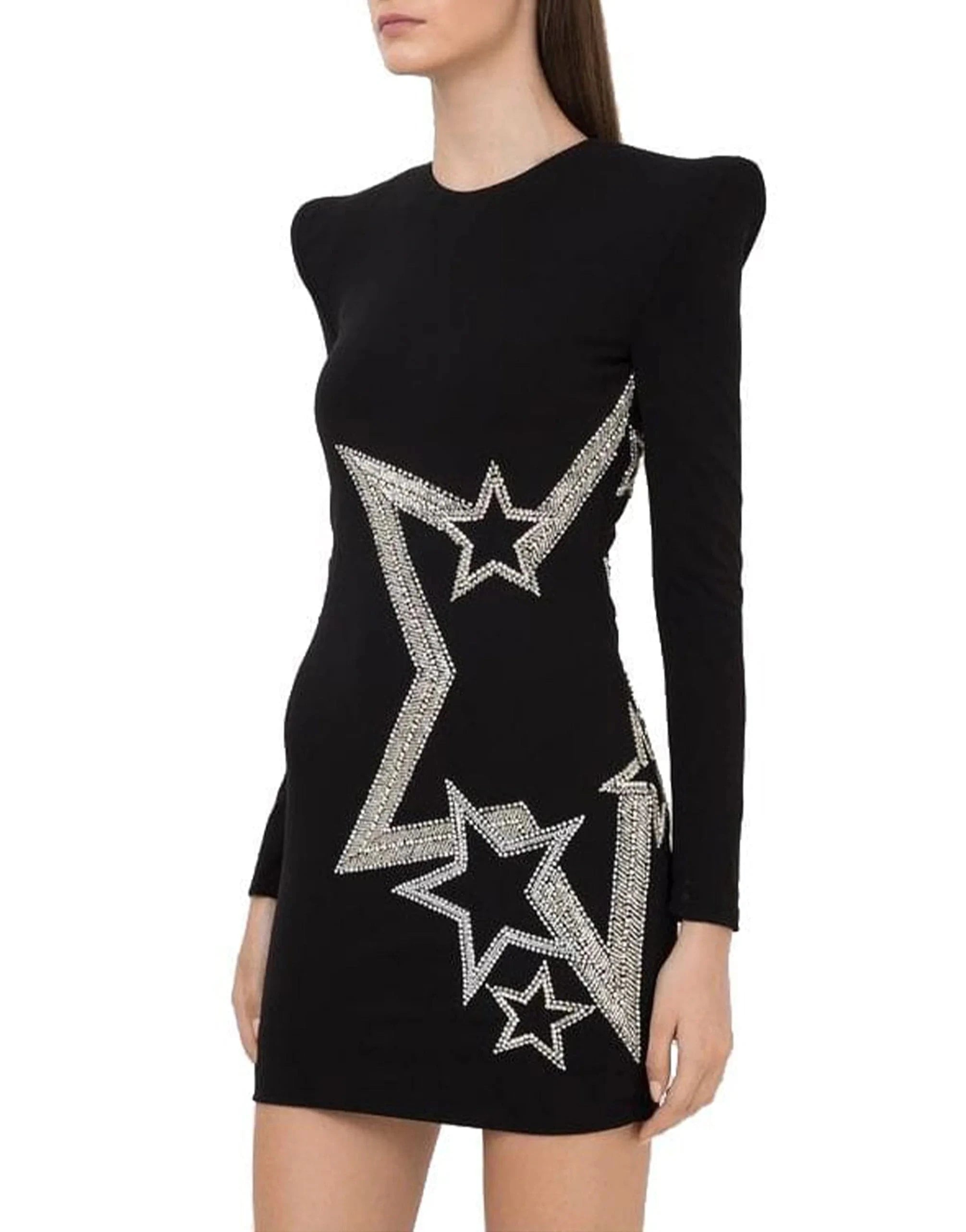Balmain Short Embroidered Mini Dress