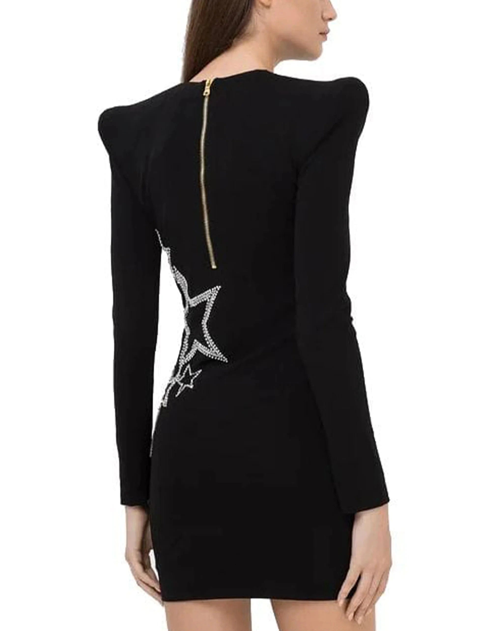 Balmain Short Embroidered Mini Dress