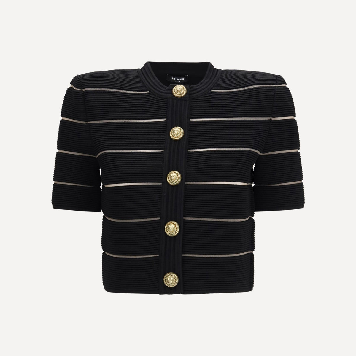 Balmain Short-Sleeved Buttoned Cardigan | Sendegaro SA