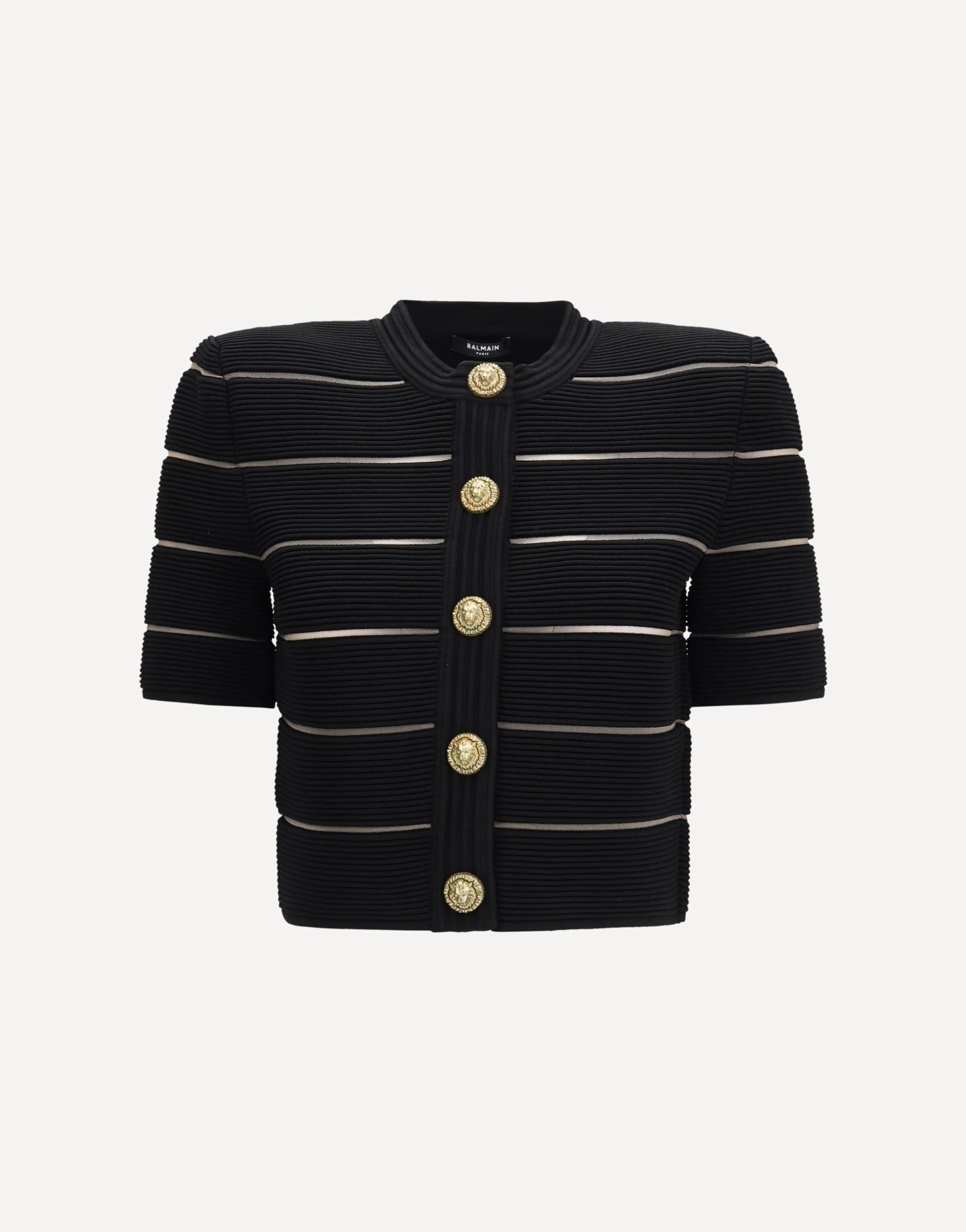 Balmain Short-Sleeved Buttoned Cardigan