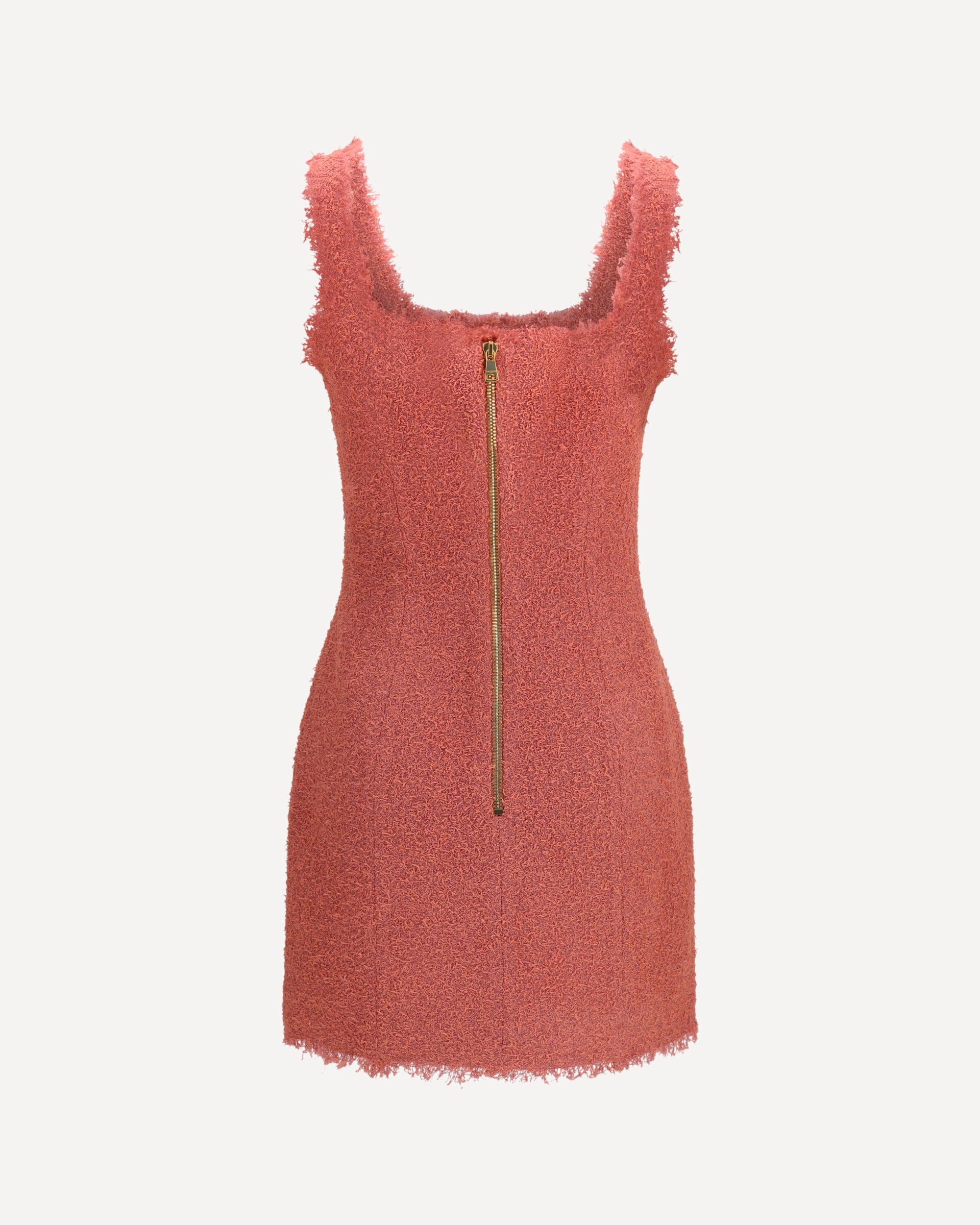 Balmain Balmain Short Tweed Dress With Two Pockets