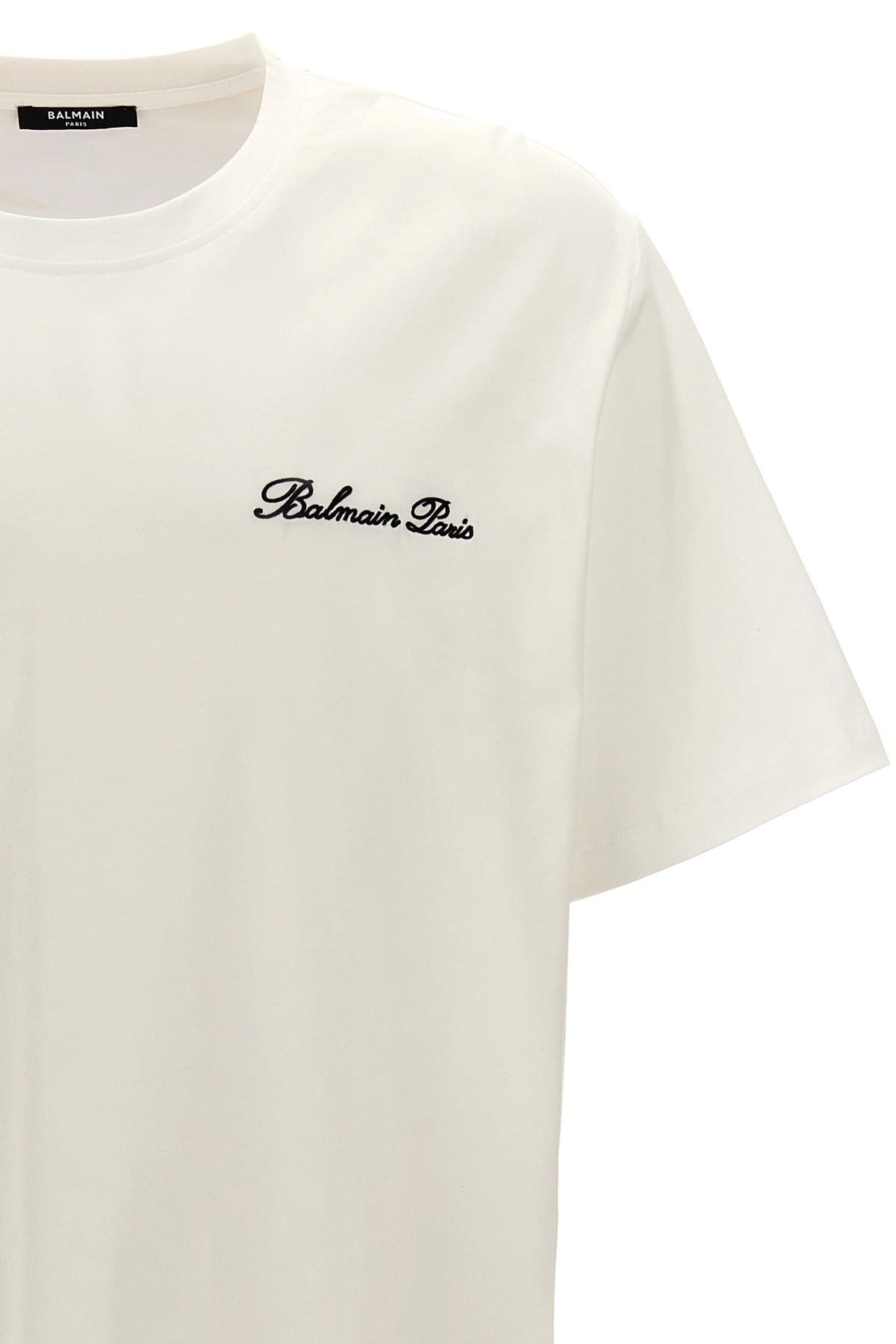 Balmain Balmain Signature Cotton Crewneck T-Shirt