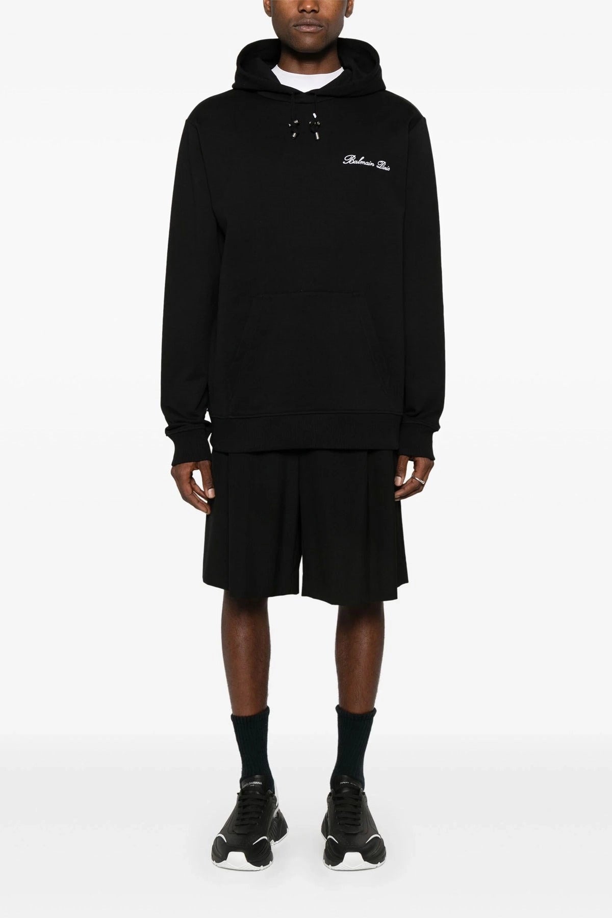 Balmain Felpa con cappuccio Signature - alternate view