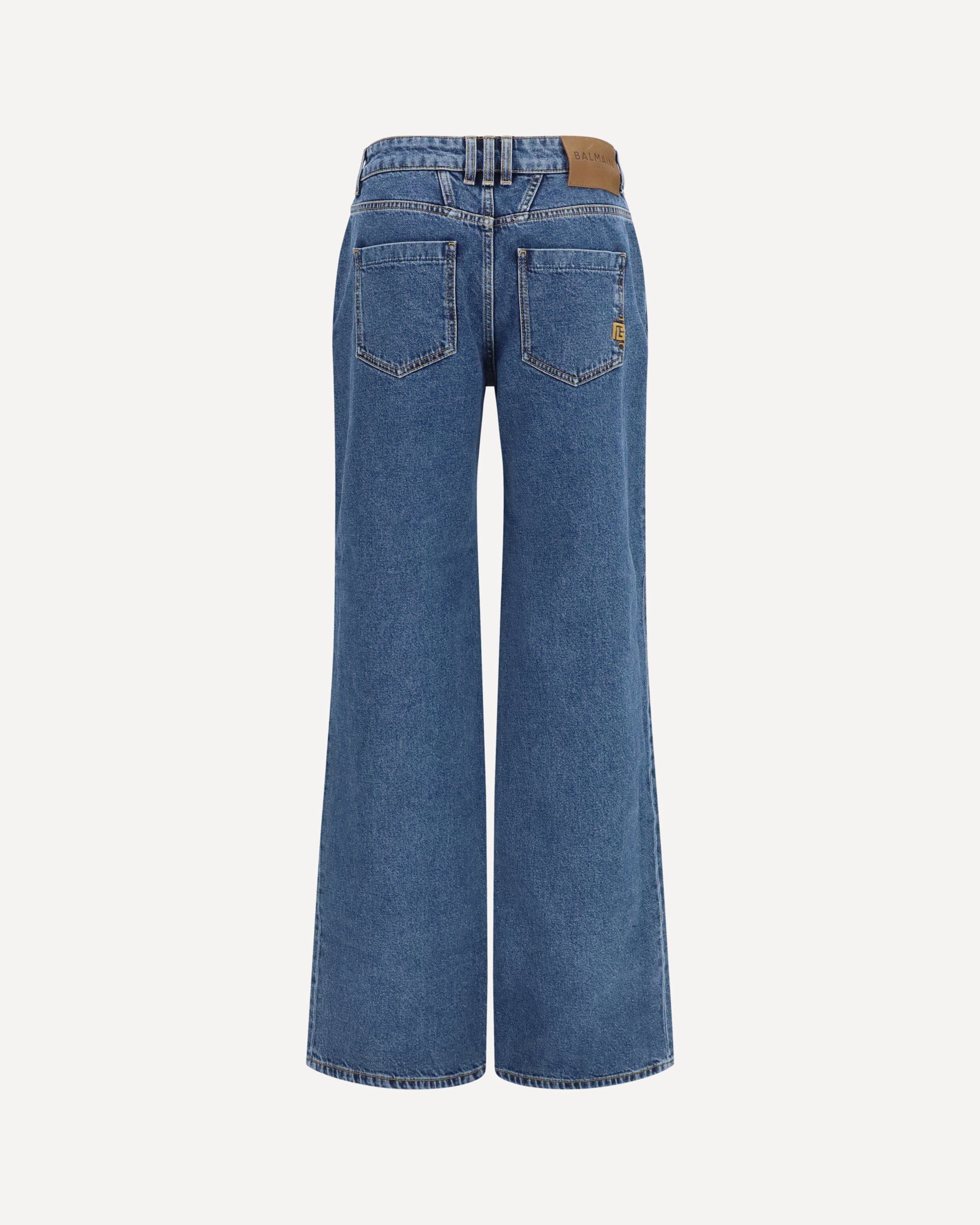 Balmain Balmain Straight Wide-Leg Jeans