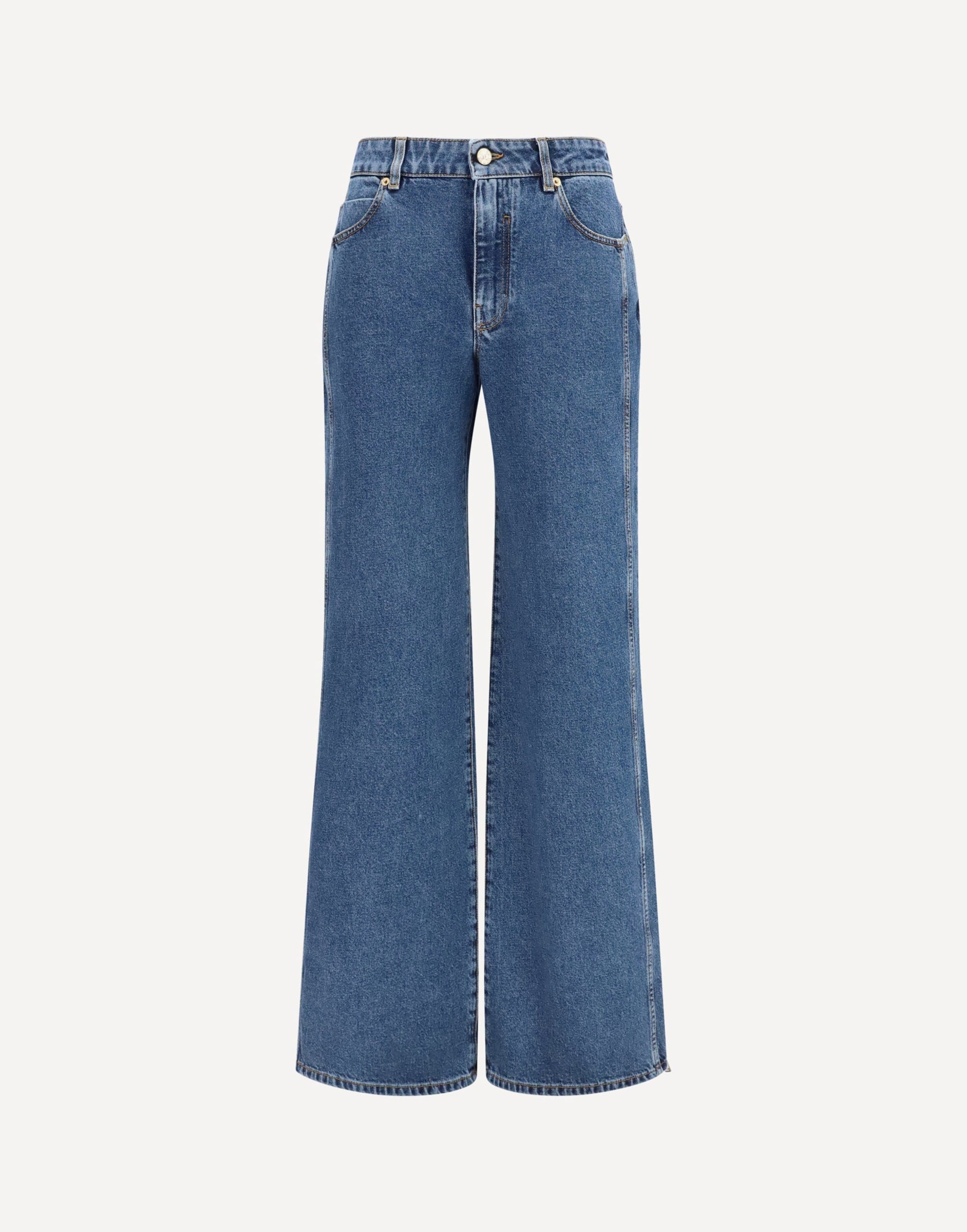 Balmain Balmain Straight Wide-Leg Jeans
