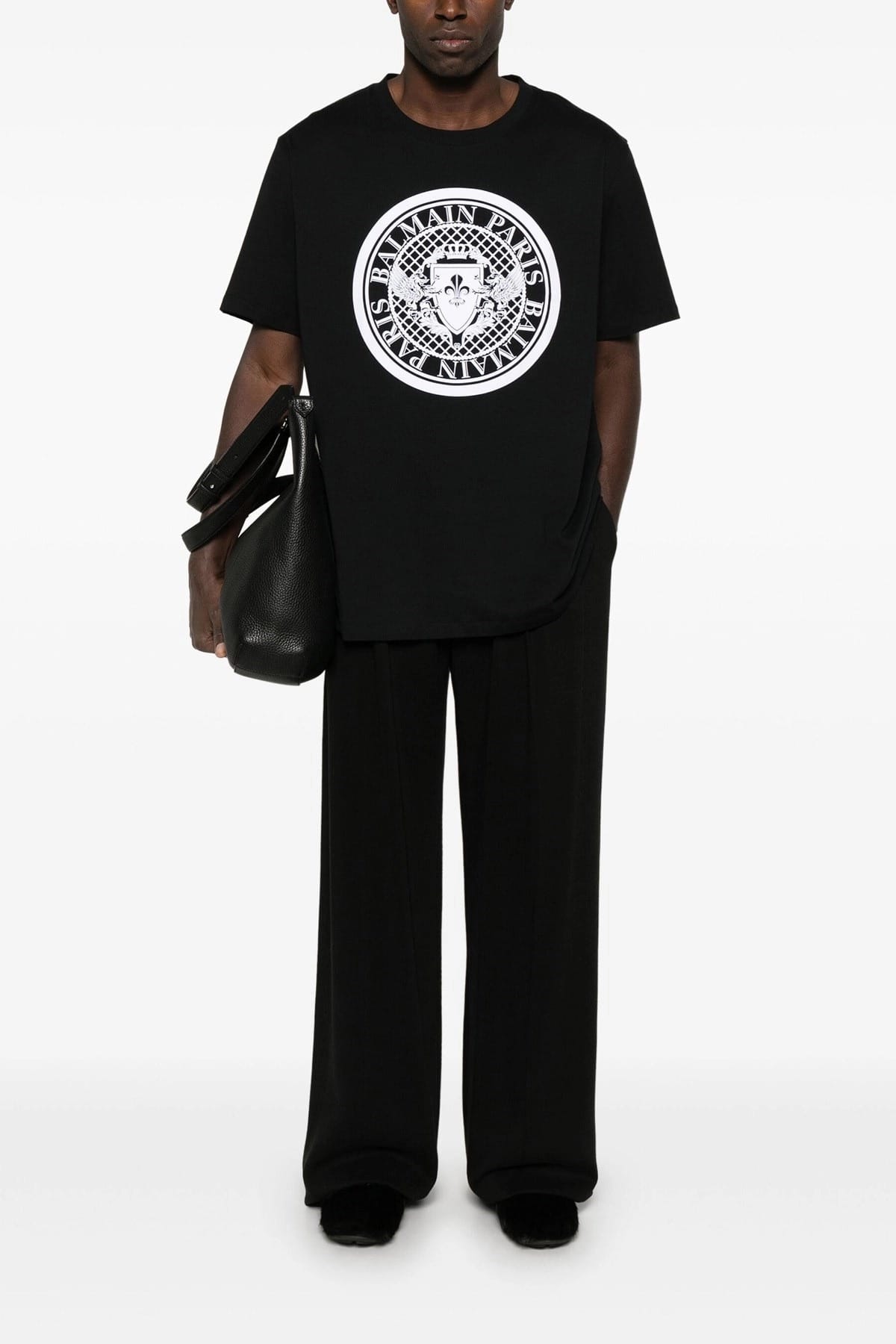 Balmain Velvet Logo T-Shirt - alternate view