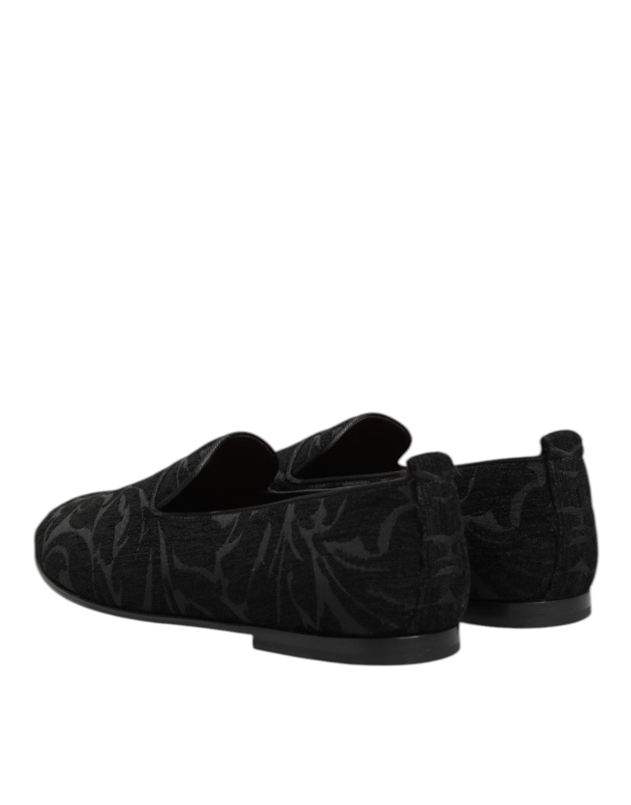 Dolce & Gabbana ブラック ブロケード ローファー | Sendegaro JP Dolce & Gabbana ブラック ブロケード ローファー | Sendegaro JP