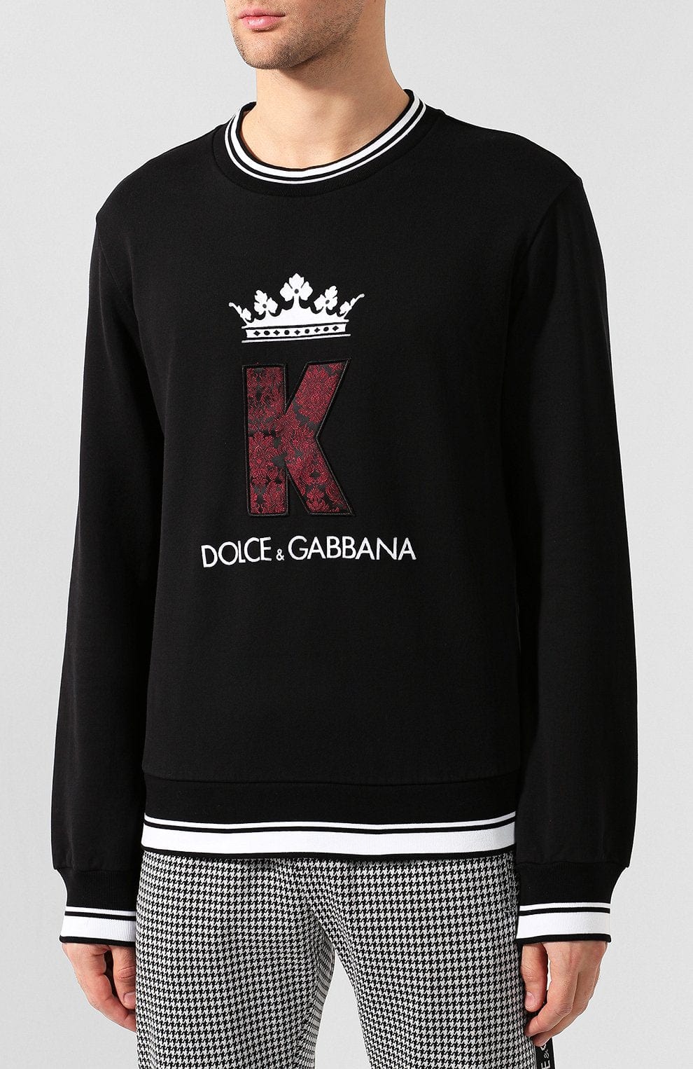 Dolce & Gabbana K Embroidered Logo Sweatshirt