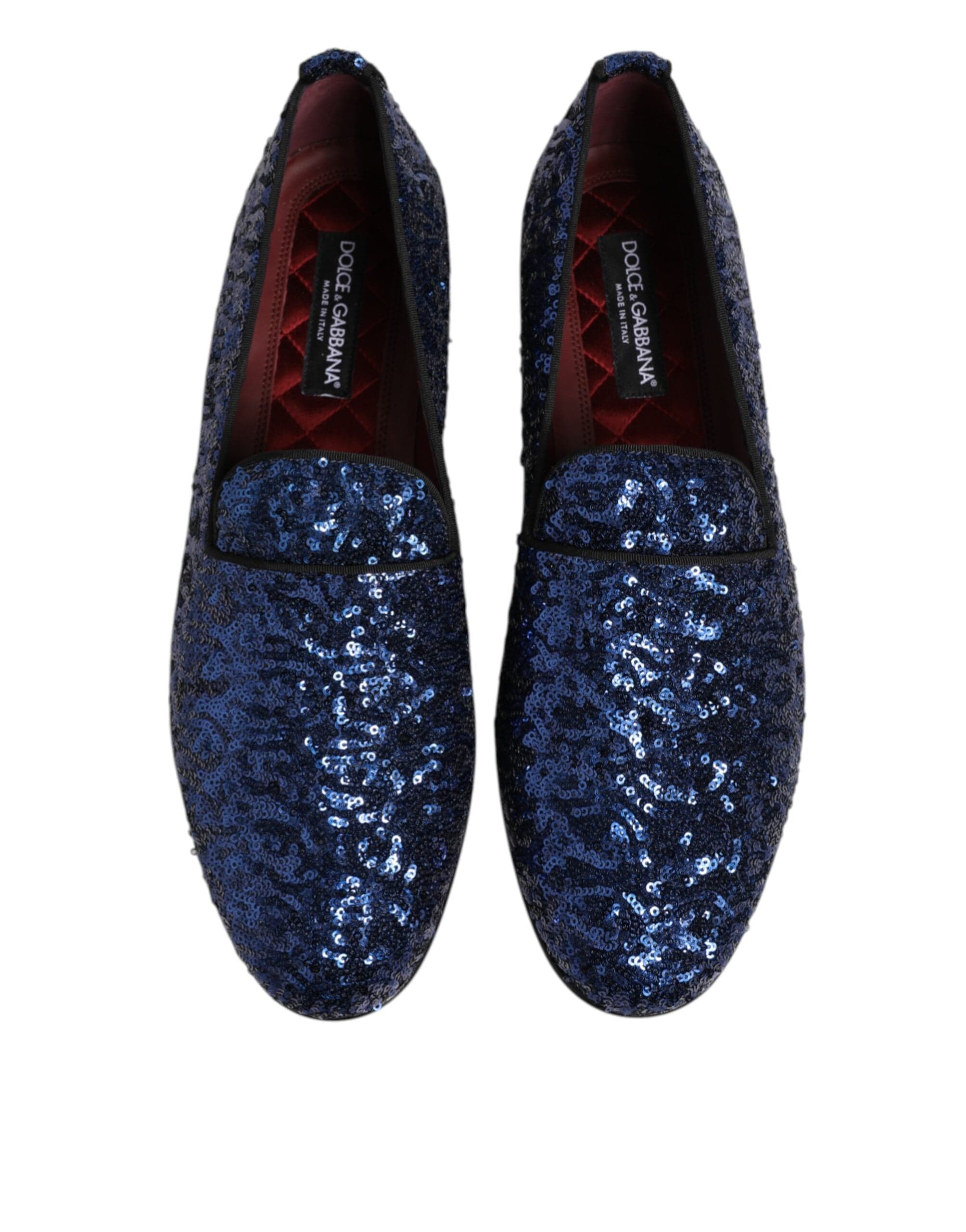 Dolce Gabbana Sequined Blue Loafers Sendegaro PH