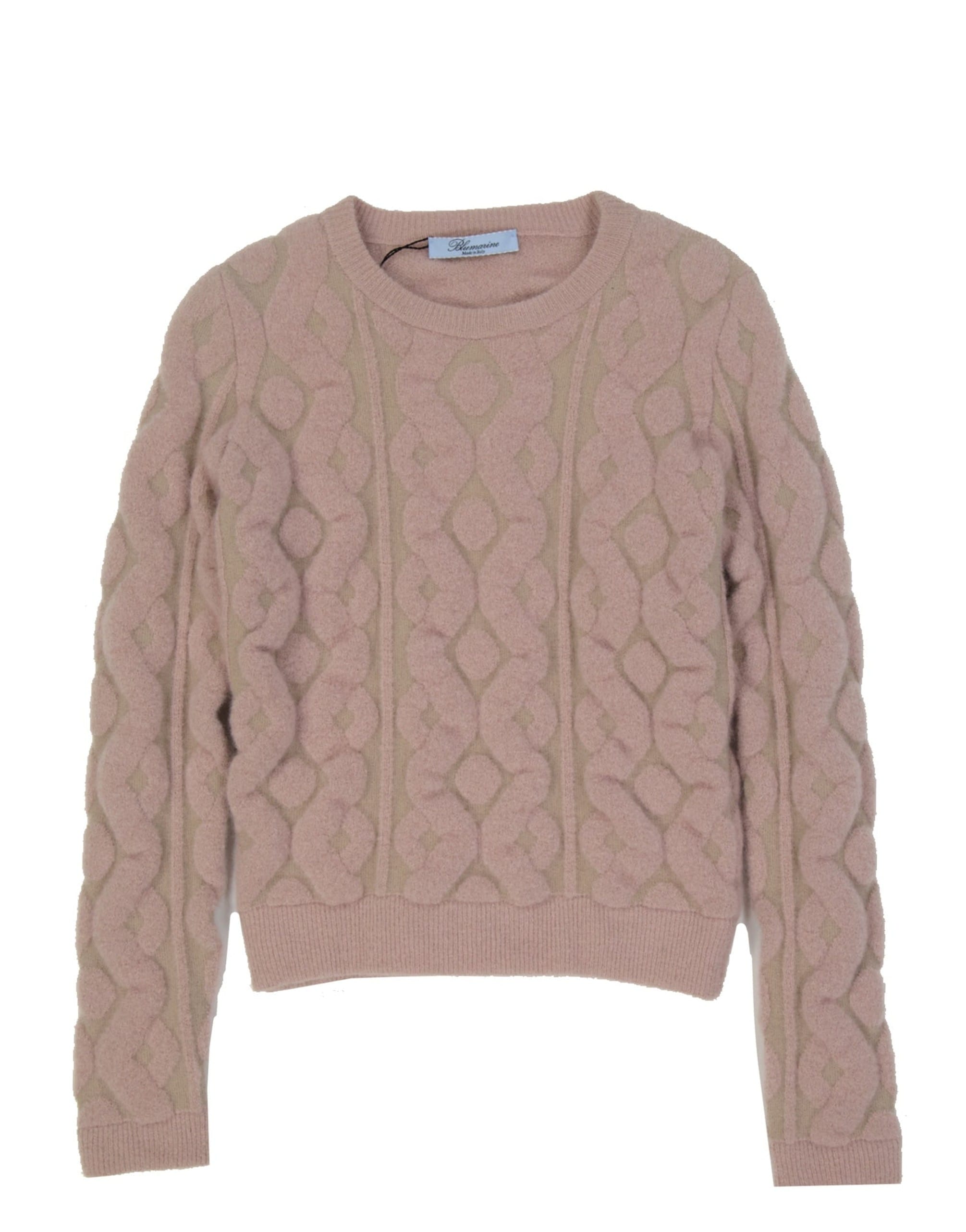 Blumarine Wool Blend Crew Neck Sweater
