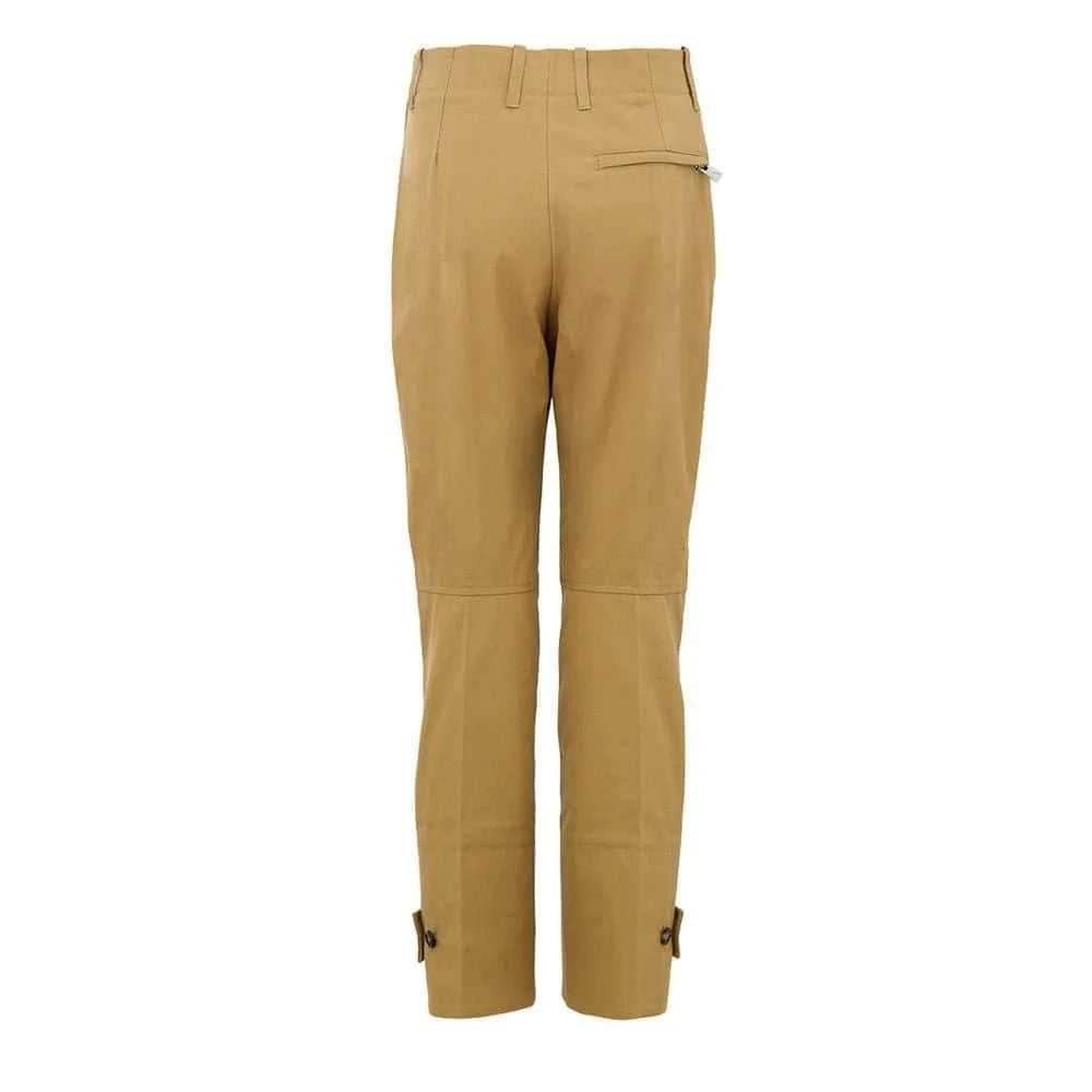 Bottega Veneta High Waisted Cotton Twill Pants