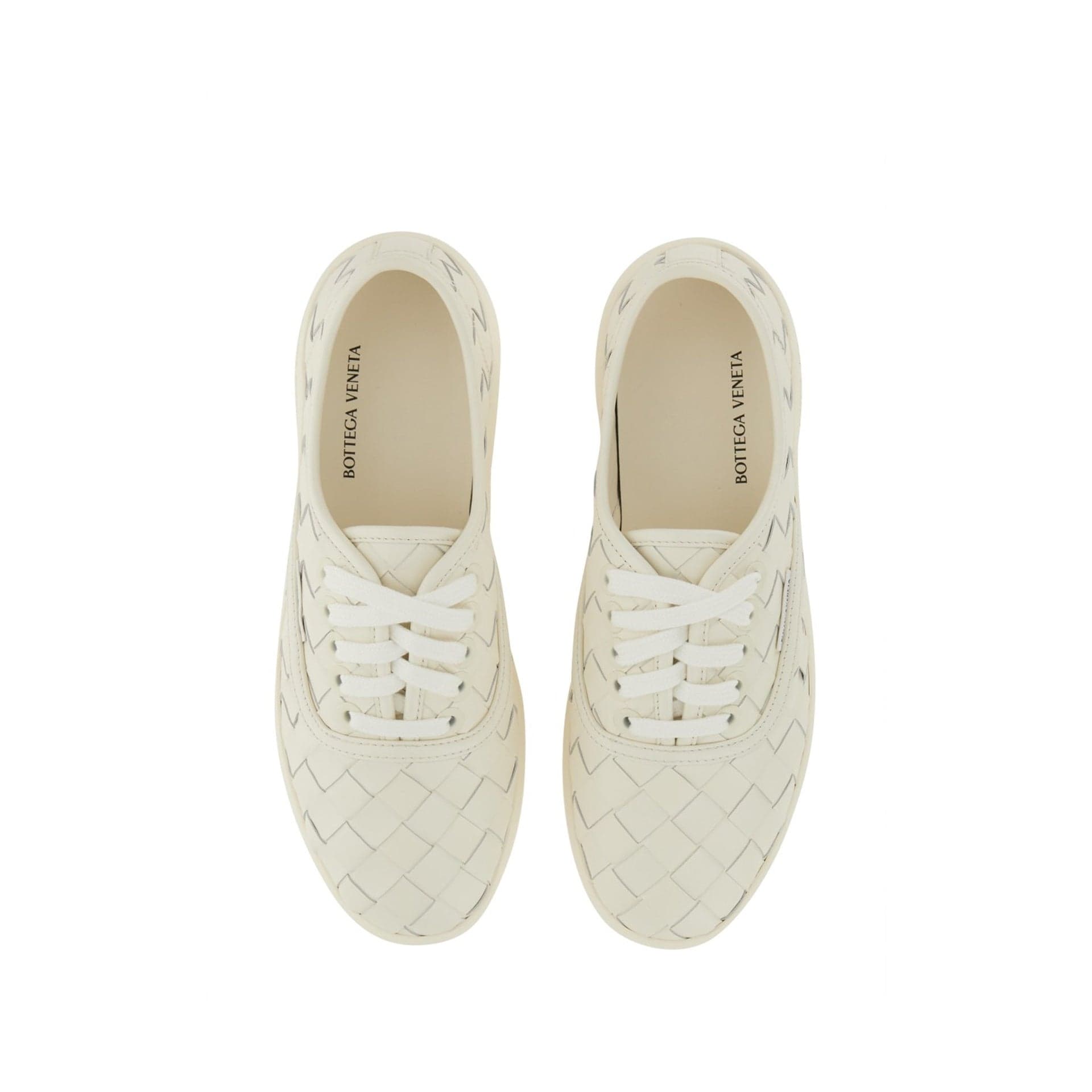 Bottega Veneta イントレチャートレザースニーカー | Sendegaro JP