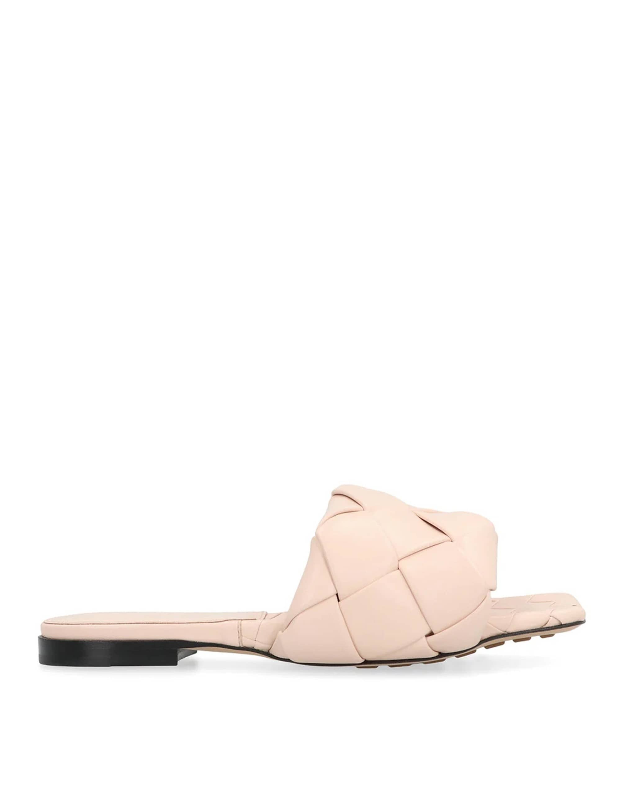 Bottega Veneta Lido Leather Flat Sandals