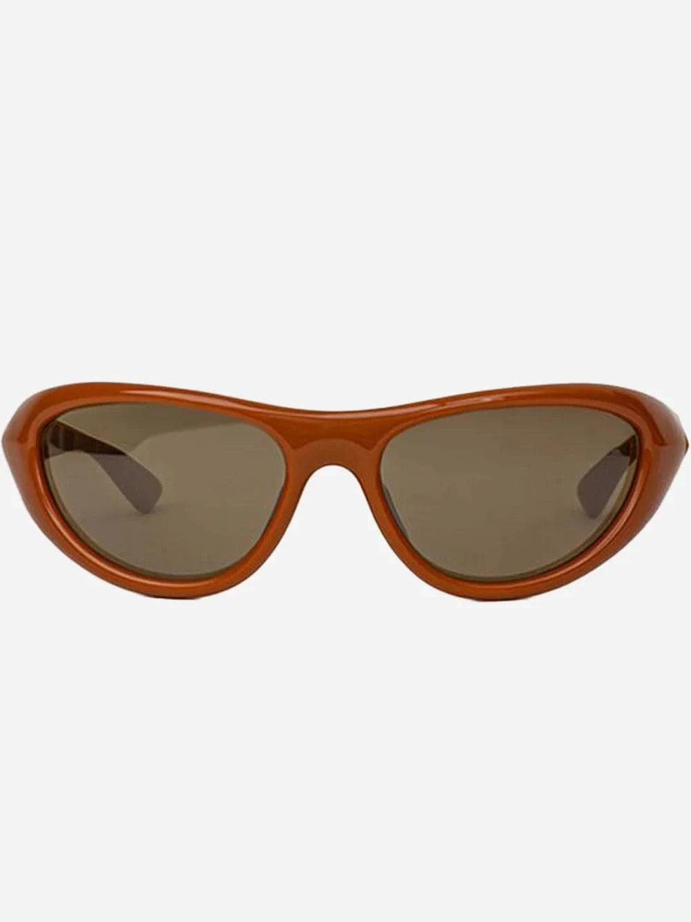 Bottega Veneta Logo Embossed Elongated Sporty Sunglasses