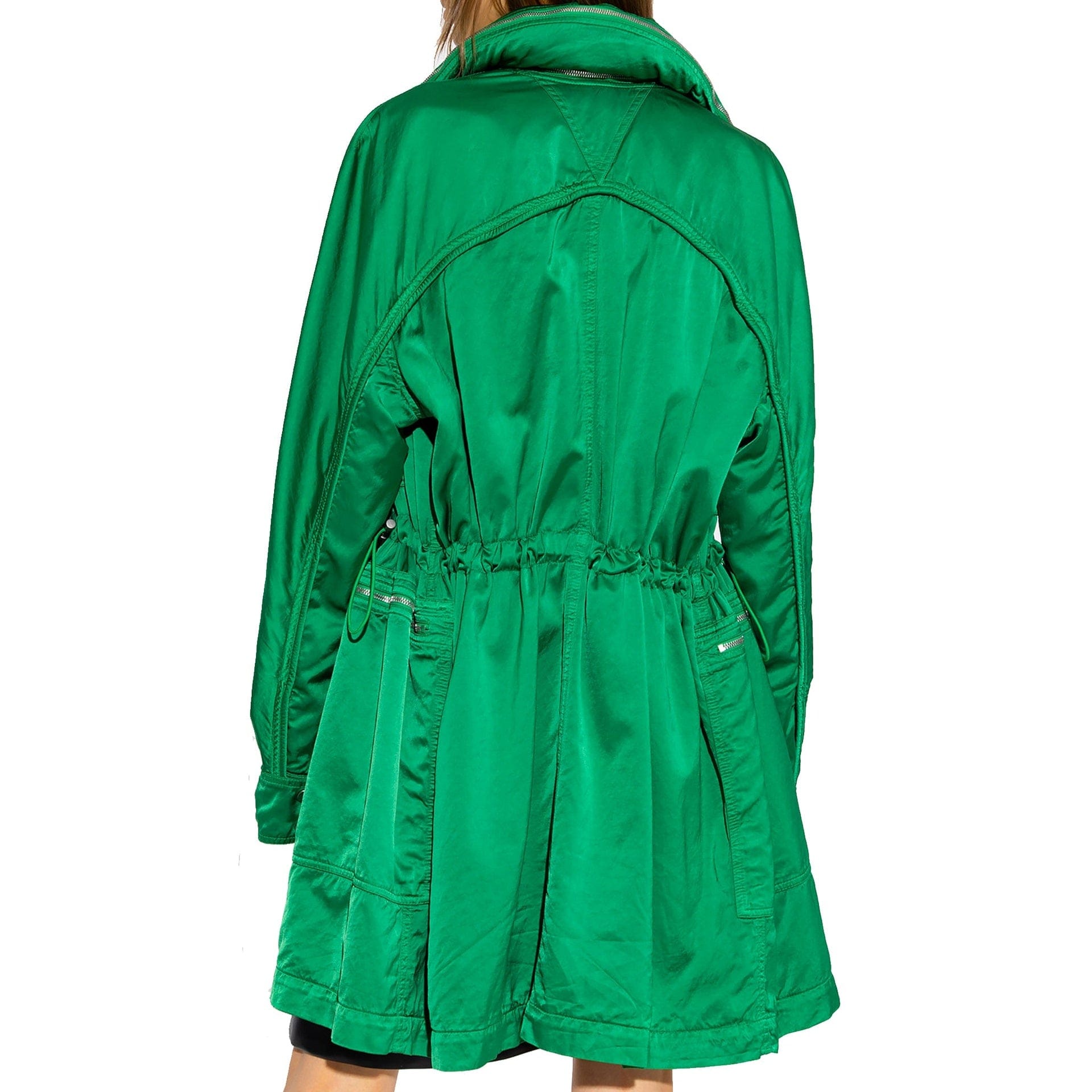 Bottega Veneta Satin Parka With Detachable Hood