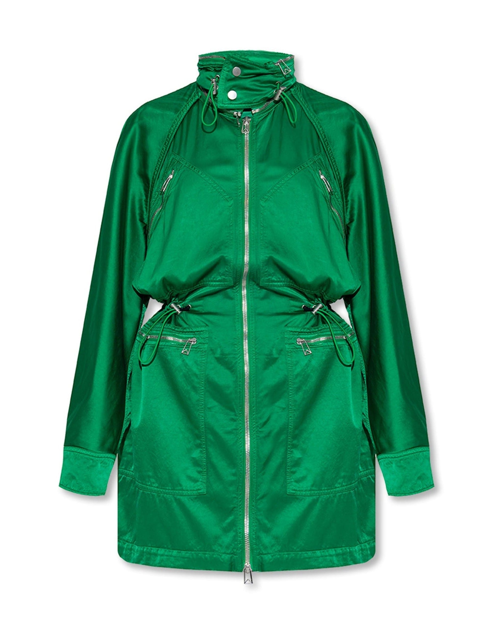 Bottega Veneta Satin Parka With Detachable Hood