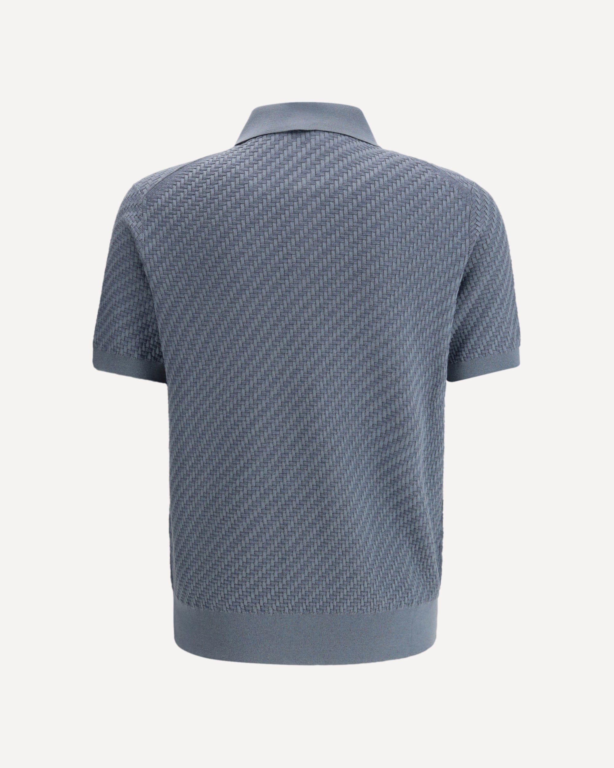 Brioni Polo Shirt With Woven Pattern - alternate view