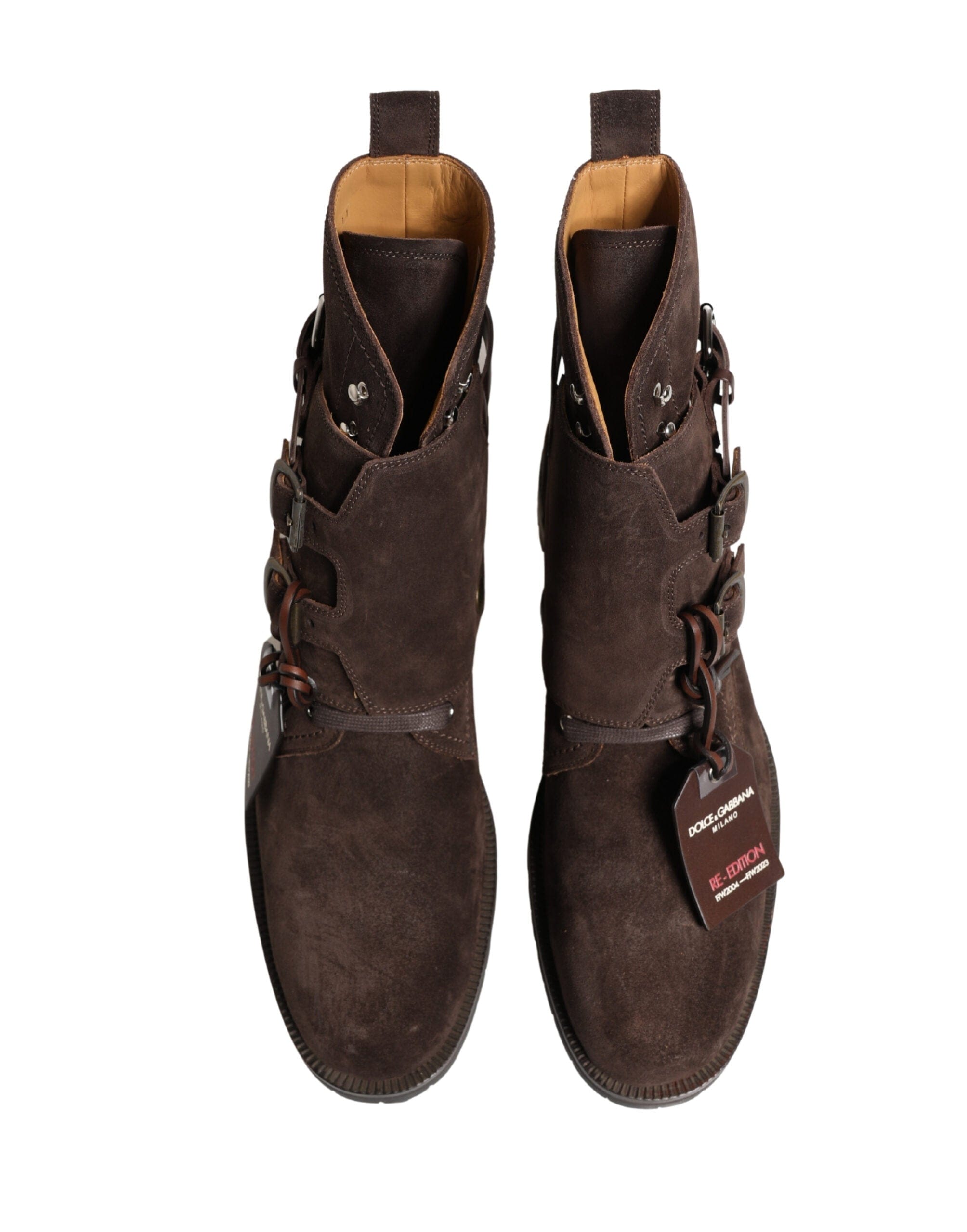Dolce & Gabbana RE-EDITION Buckle Leather Boots | Sendegaro FR