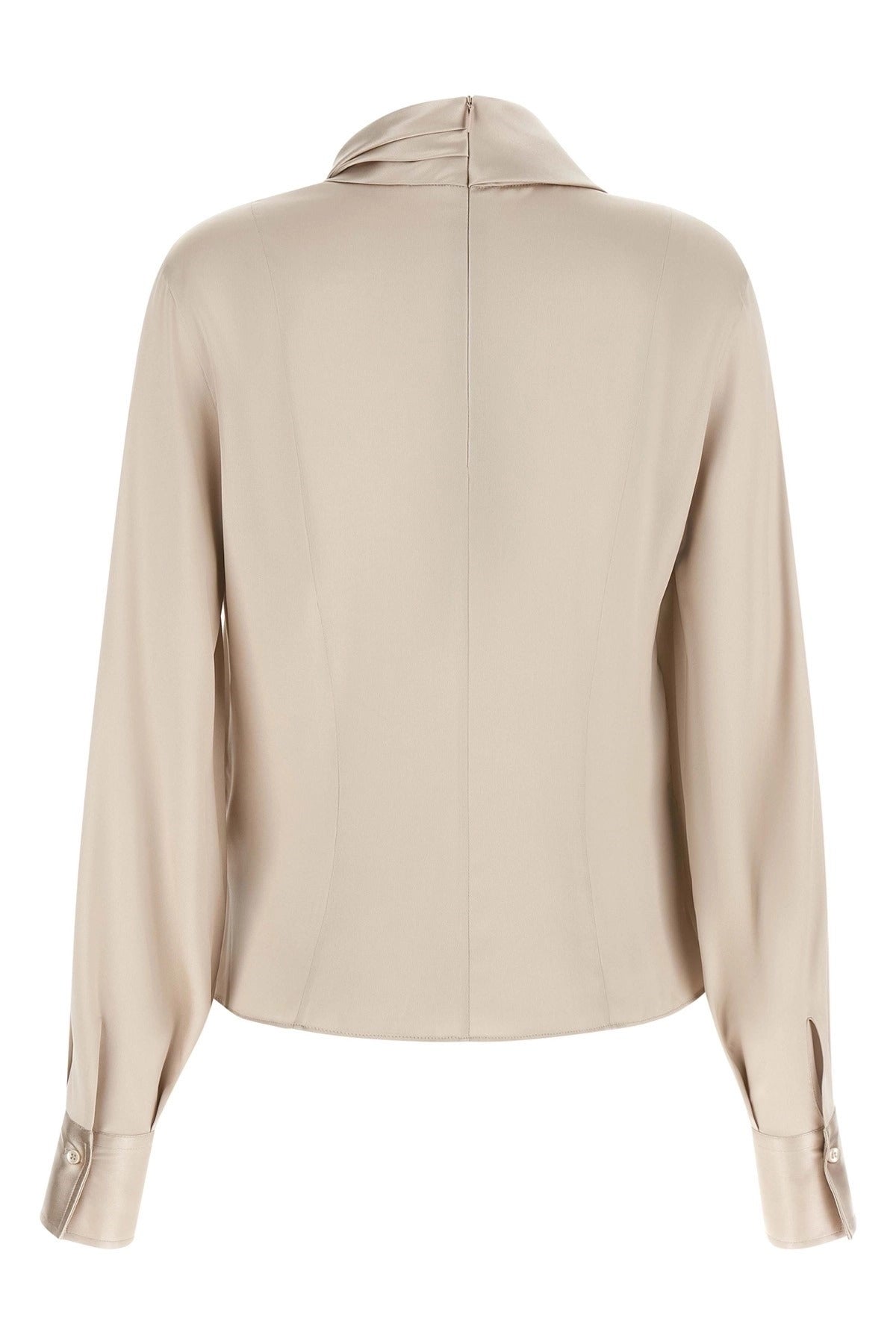 Blusa drappeggiata asimmetrica Brunello Cucinelli