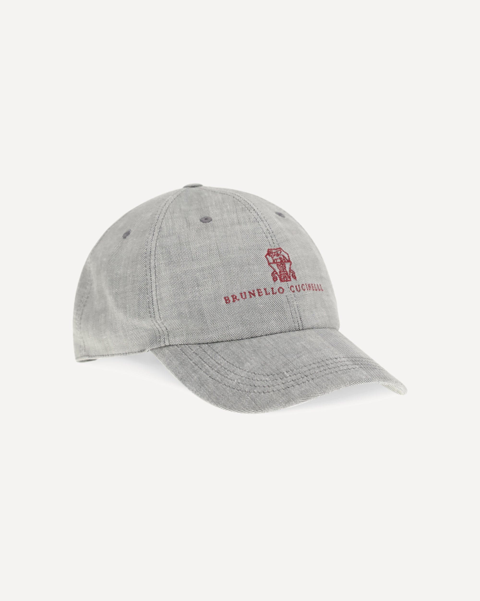 Brunello Cucinelli Baseball Cap In Linen And Virgin Wool - alternate view