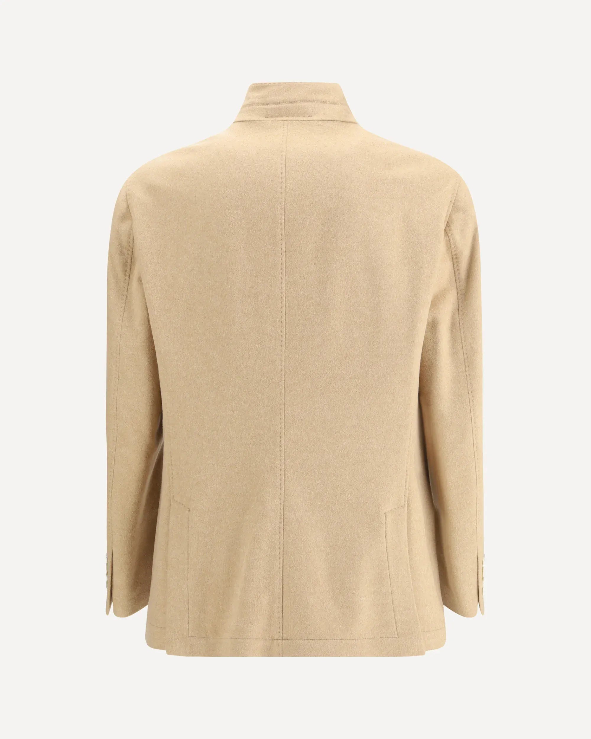 Brunello Cucinelli Beige Cashmere-Blend Coat