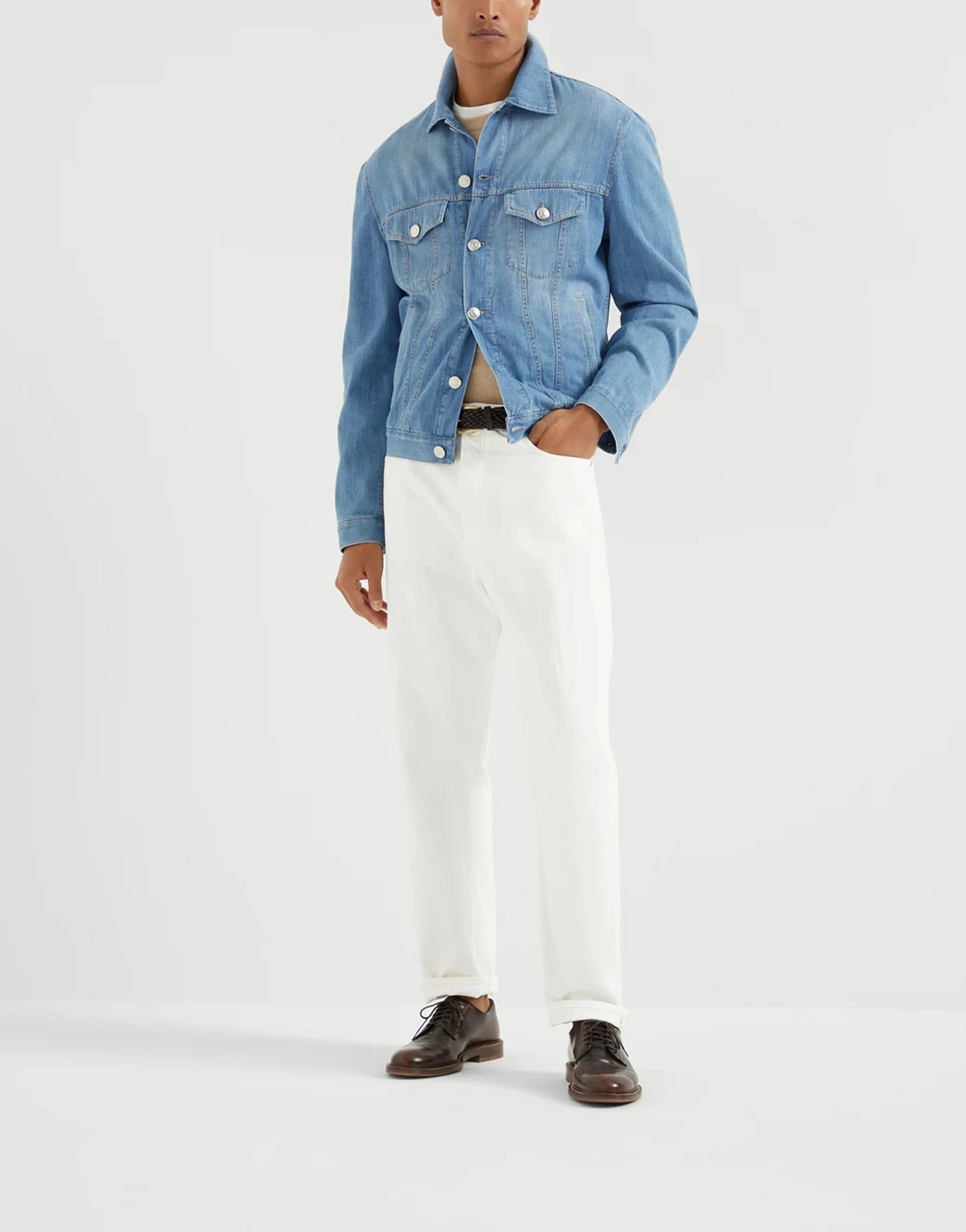 Brunello Cucinelli Beige Cashmere Sweater