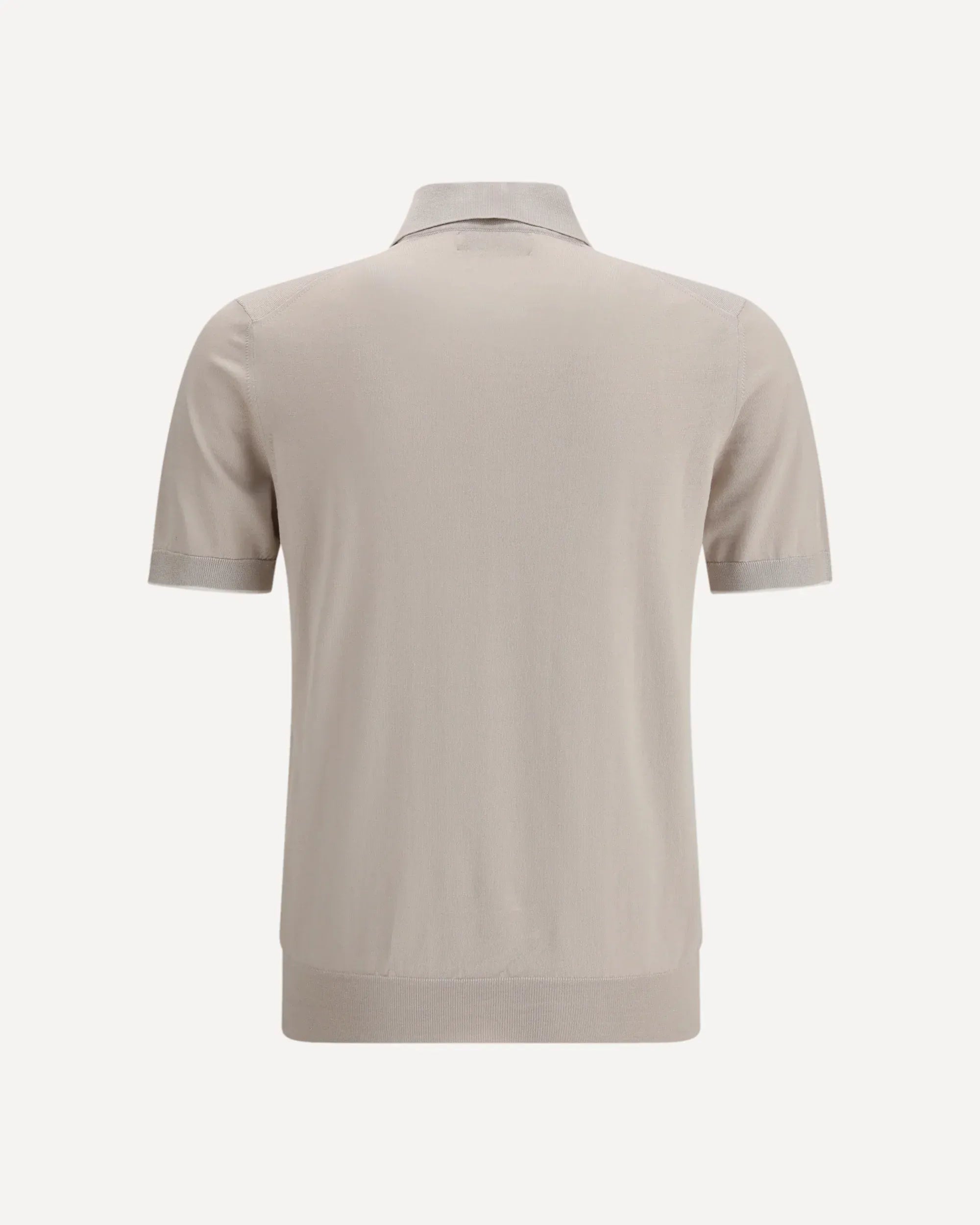 Camiseta Polo Slim de Algodón Beige  - alternate view