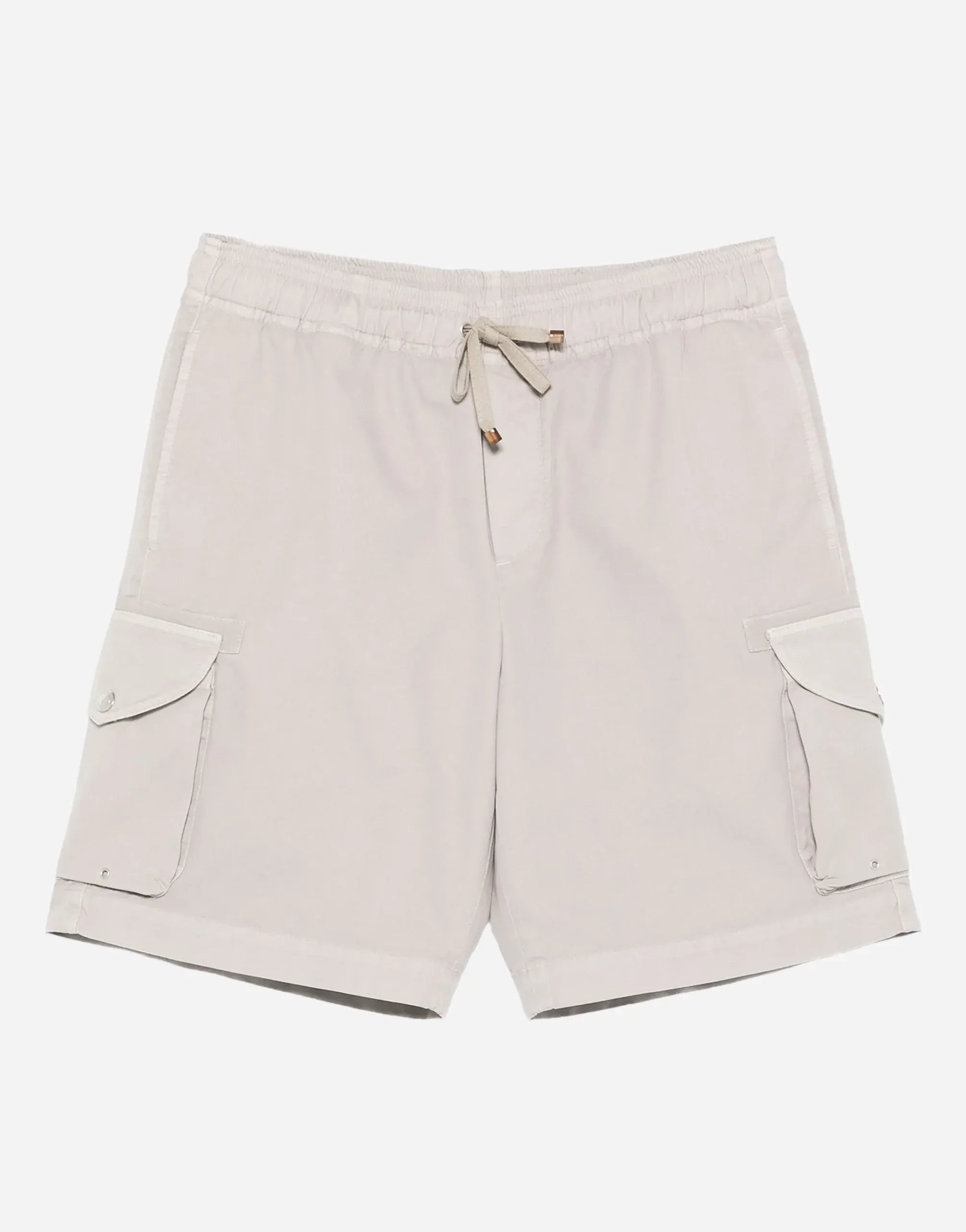 Brunello Cucinelli Beige Drawstring-Fastening Cargo Shorts
