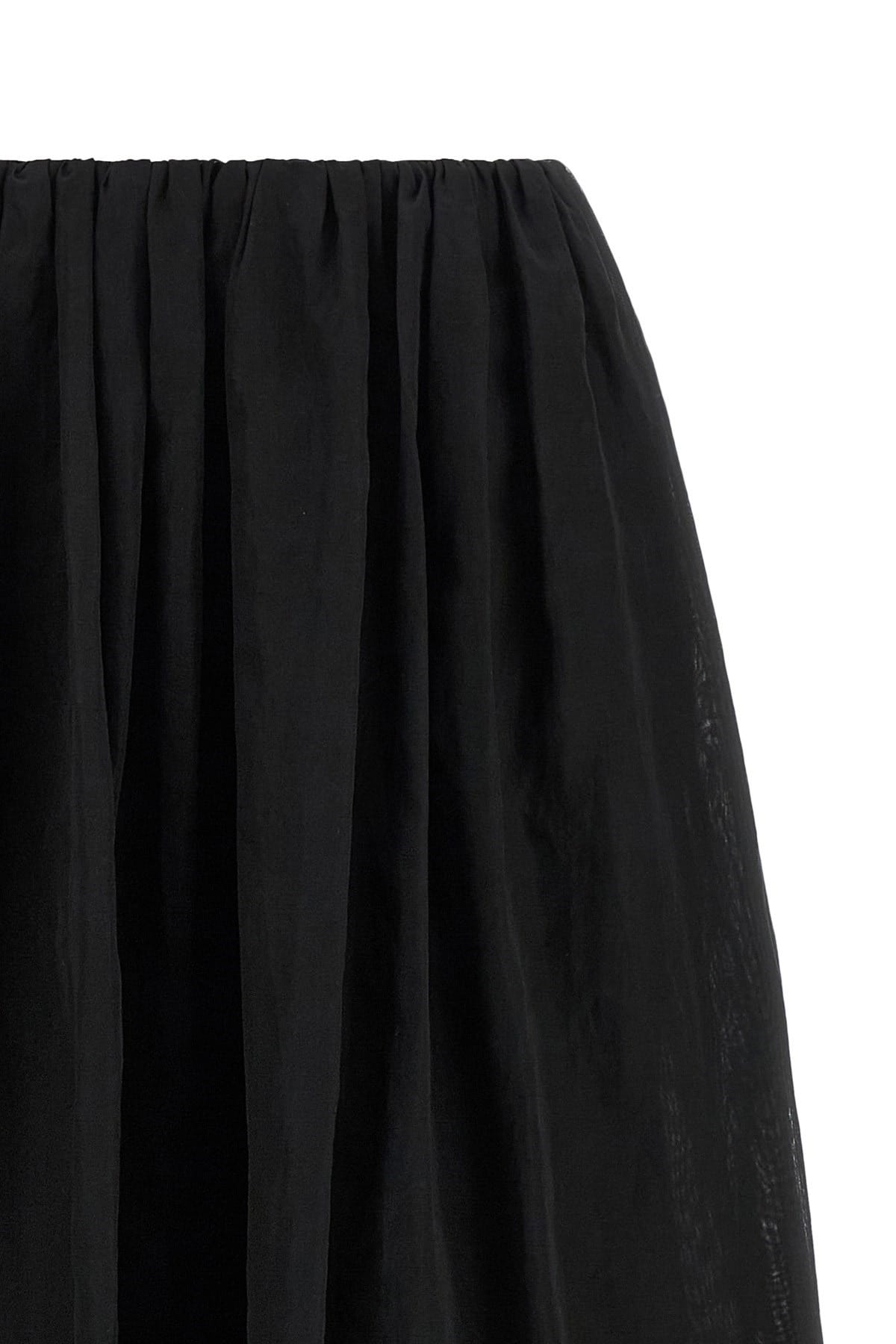 Brunello Cucinelli Brunello Cucinelli Black Organza Skirt