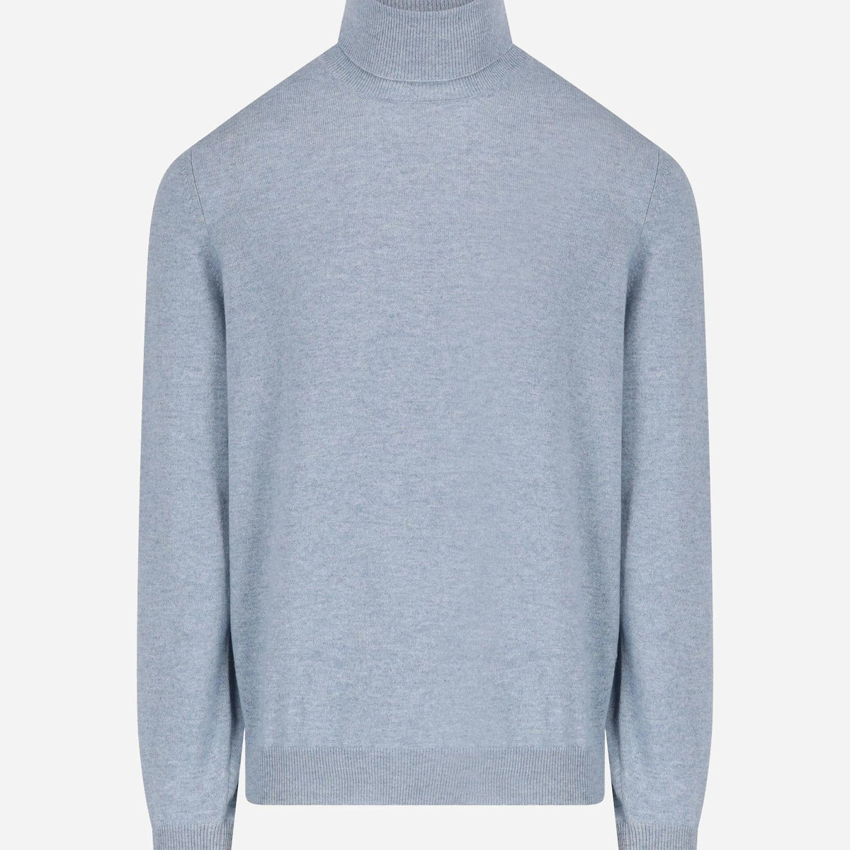 Brunello Cucinelli Blue Cashmere Turtleneck Sweater | Sendegaro SA