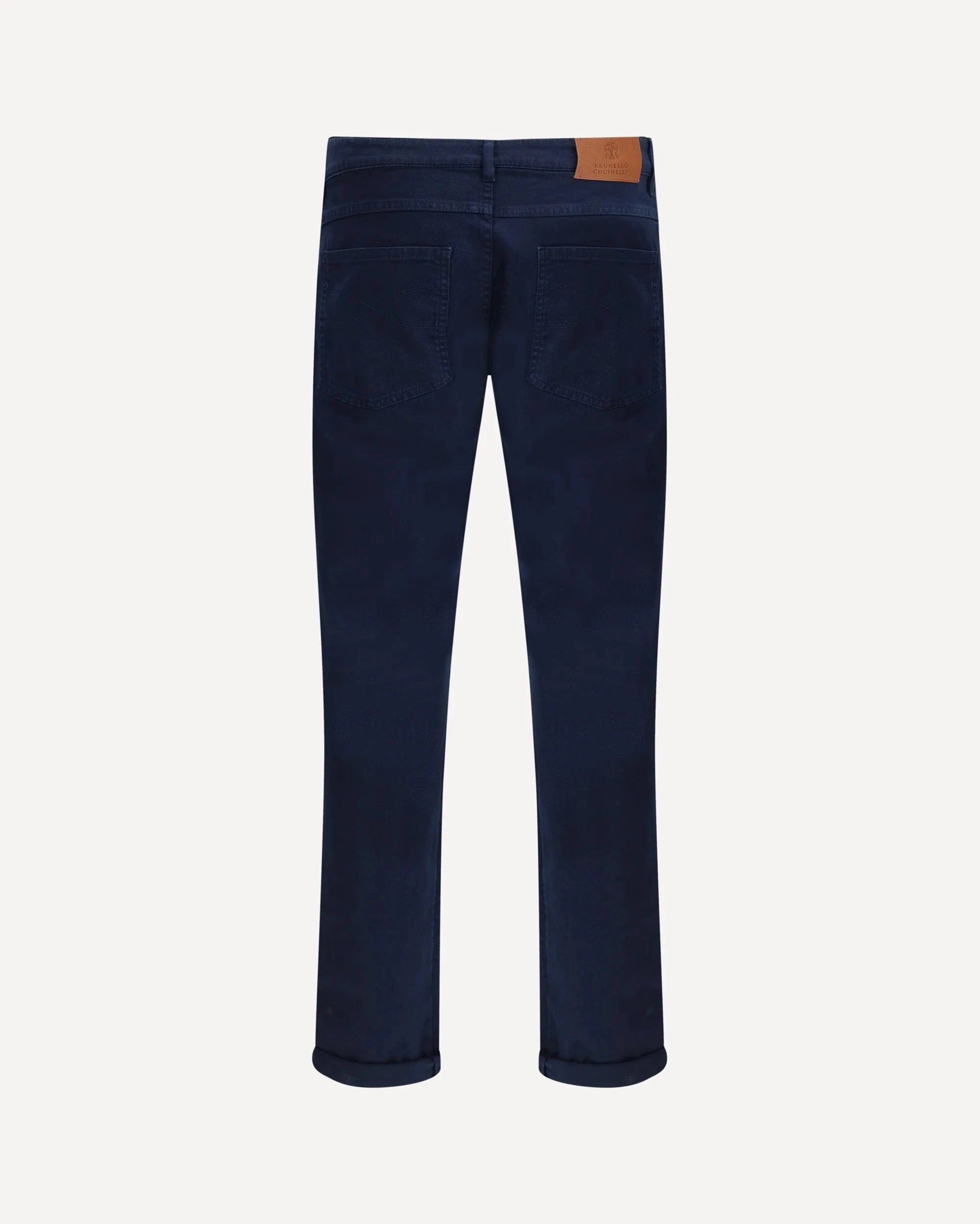 Brunello Cucinelli Blue Cotton Straight Jeans
