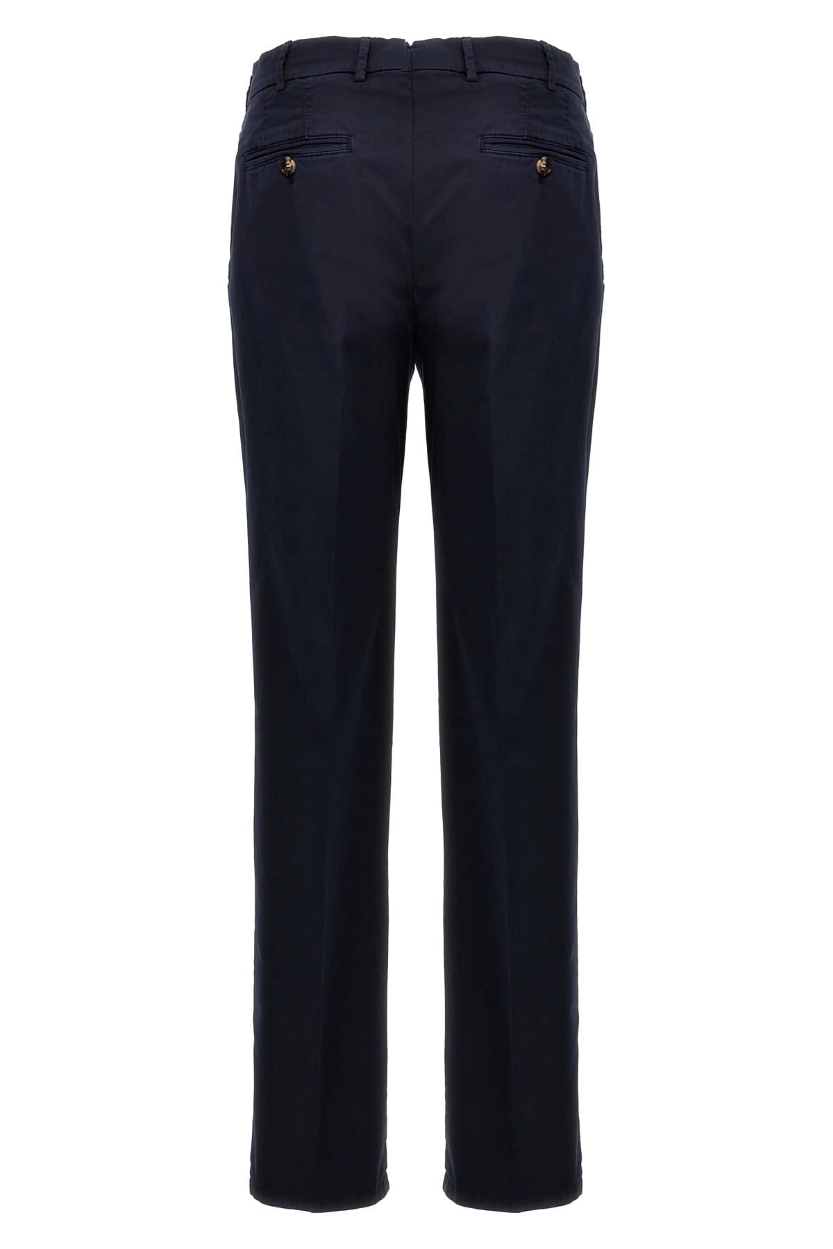 Brunello Cucinelli Brunello Cucinelli Blue Flat Front Pants