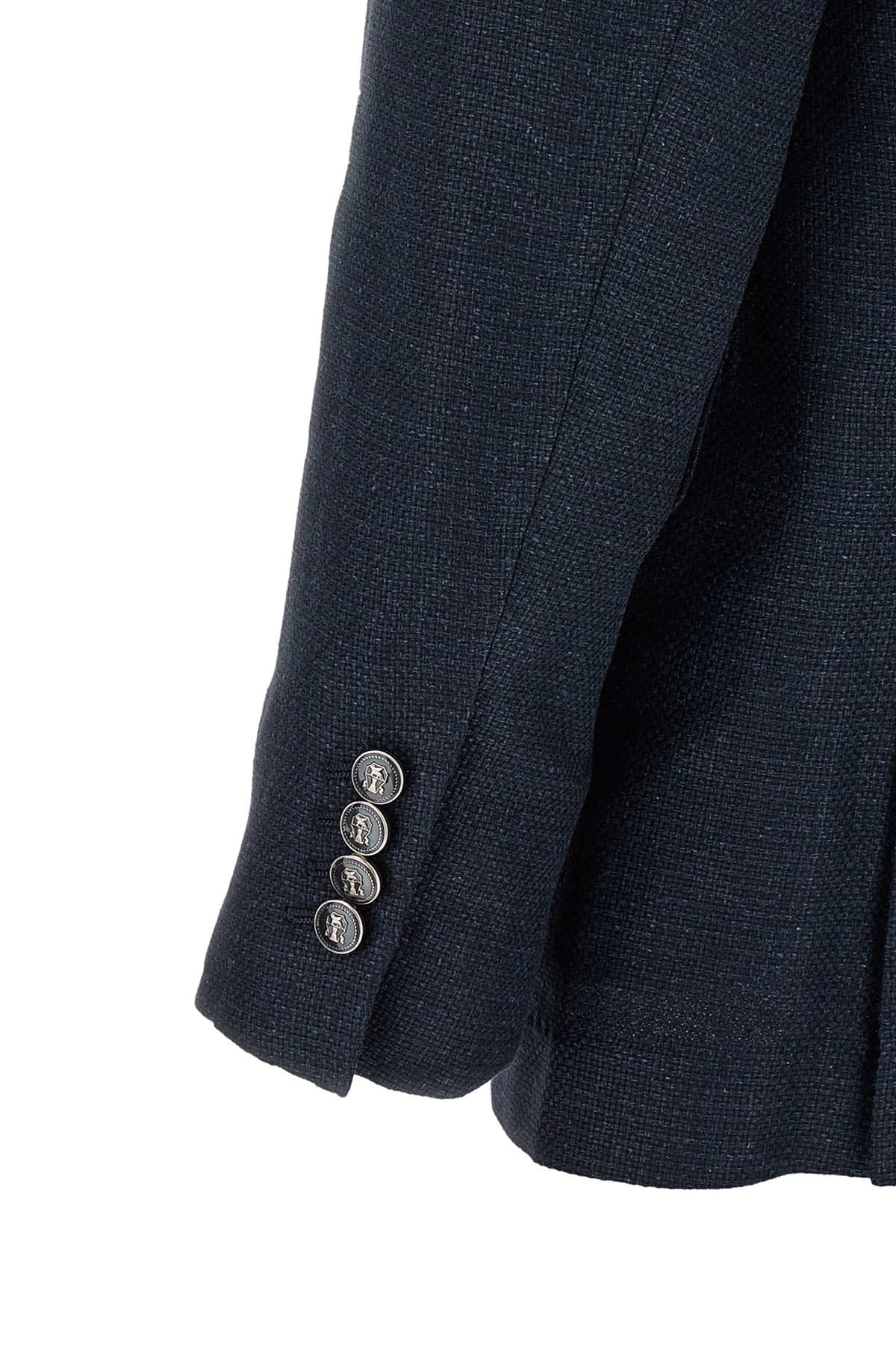 Brunello Cucinelli Brunello Cucinelli Blue Hopsack Suit