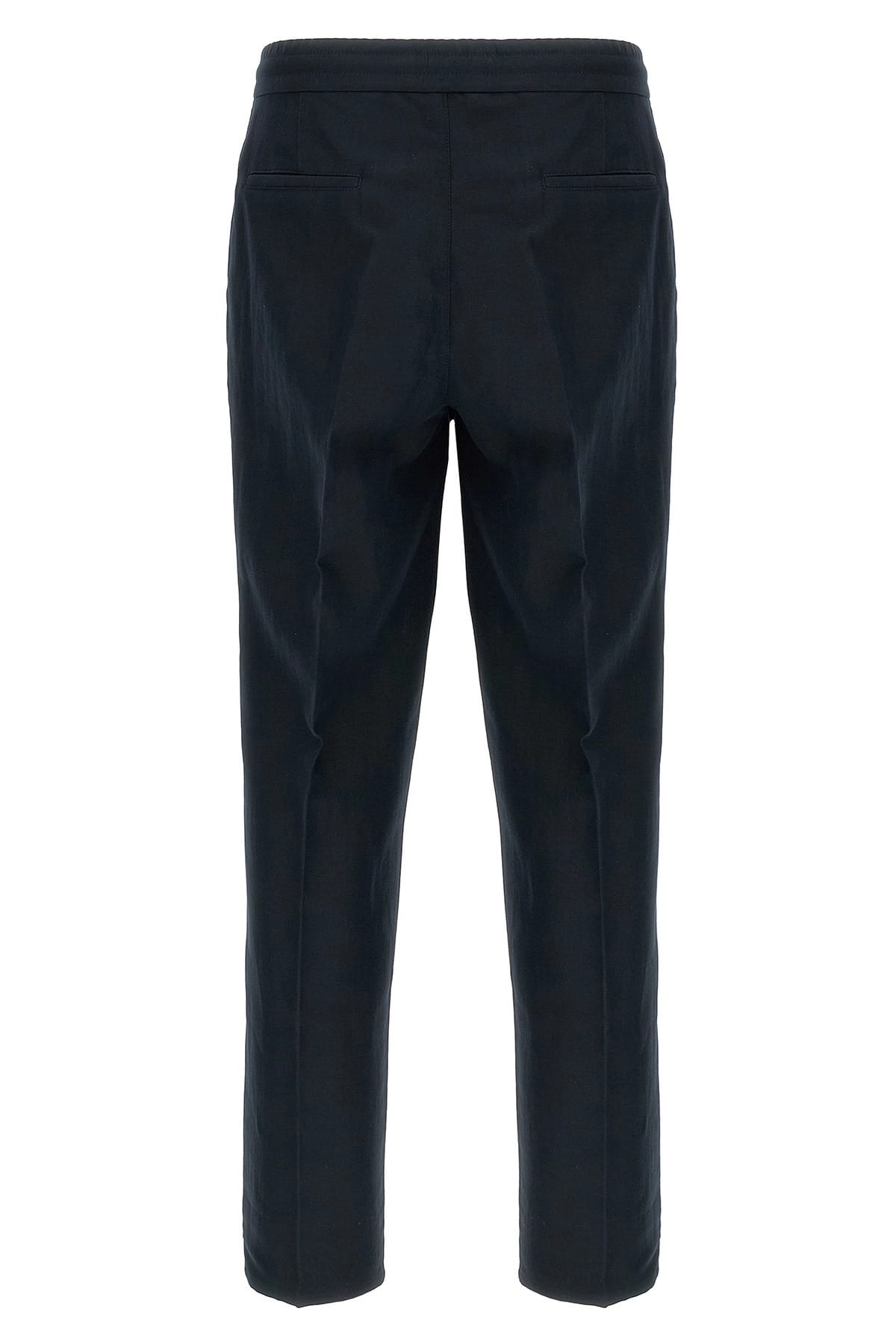 Brunello Cucinelli Brunello Cucinelli Blue Linen Cotton Trousers