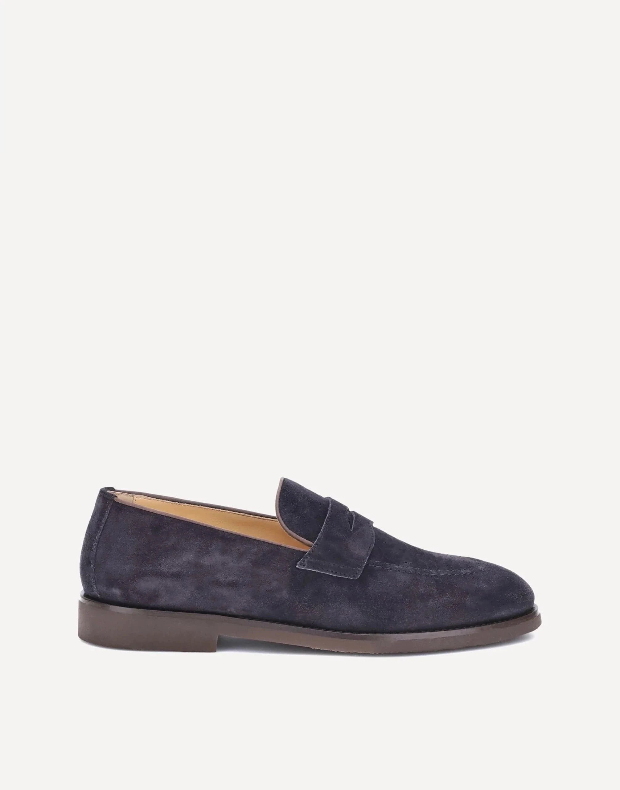 Brunello Cucinelli Blue Suede Loafers Sendegaro ZA