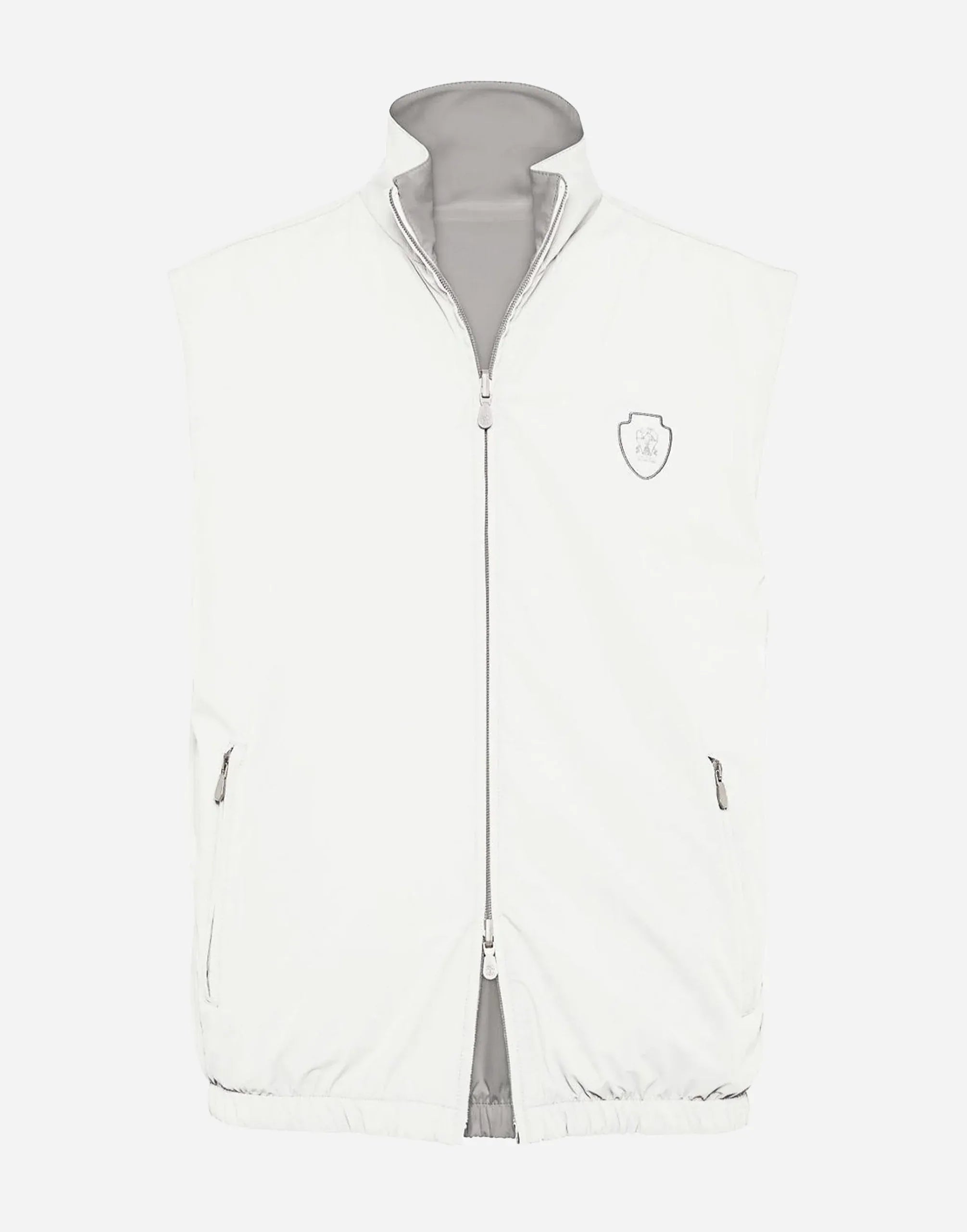 Brunello Cucinelli Bonded Nylon Down Logo Vest