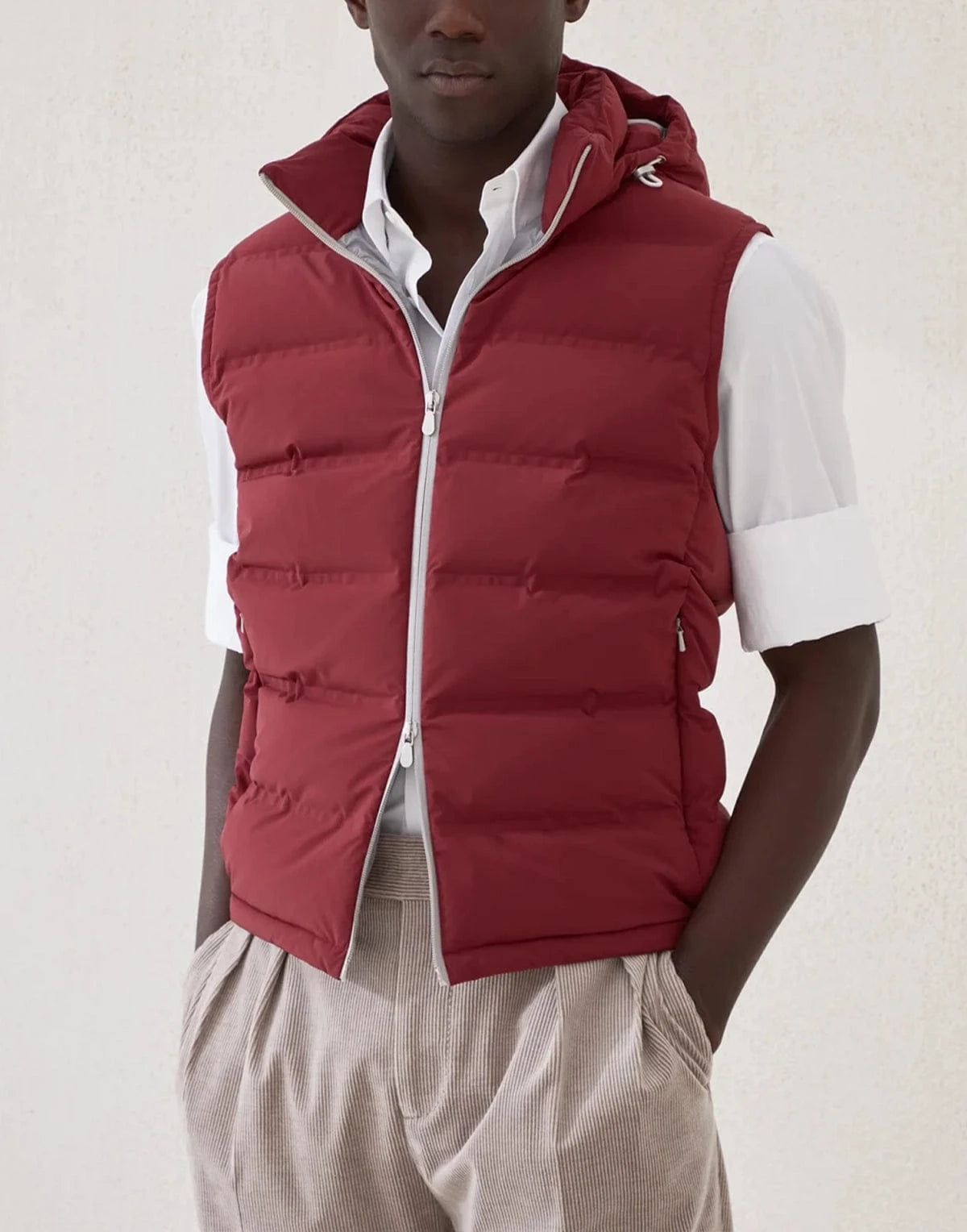 Brunello Cucinelli Bonded Taffeta Down Vest
