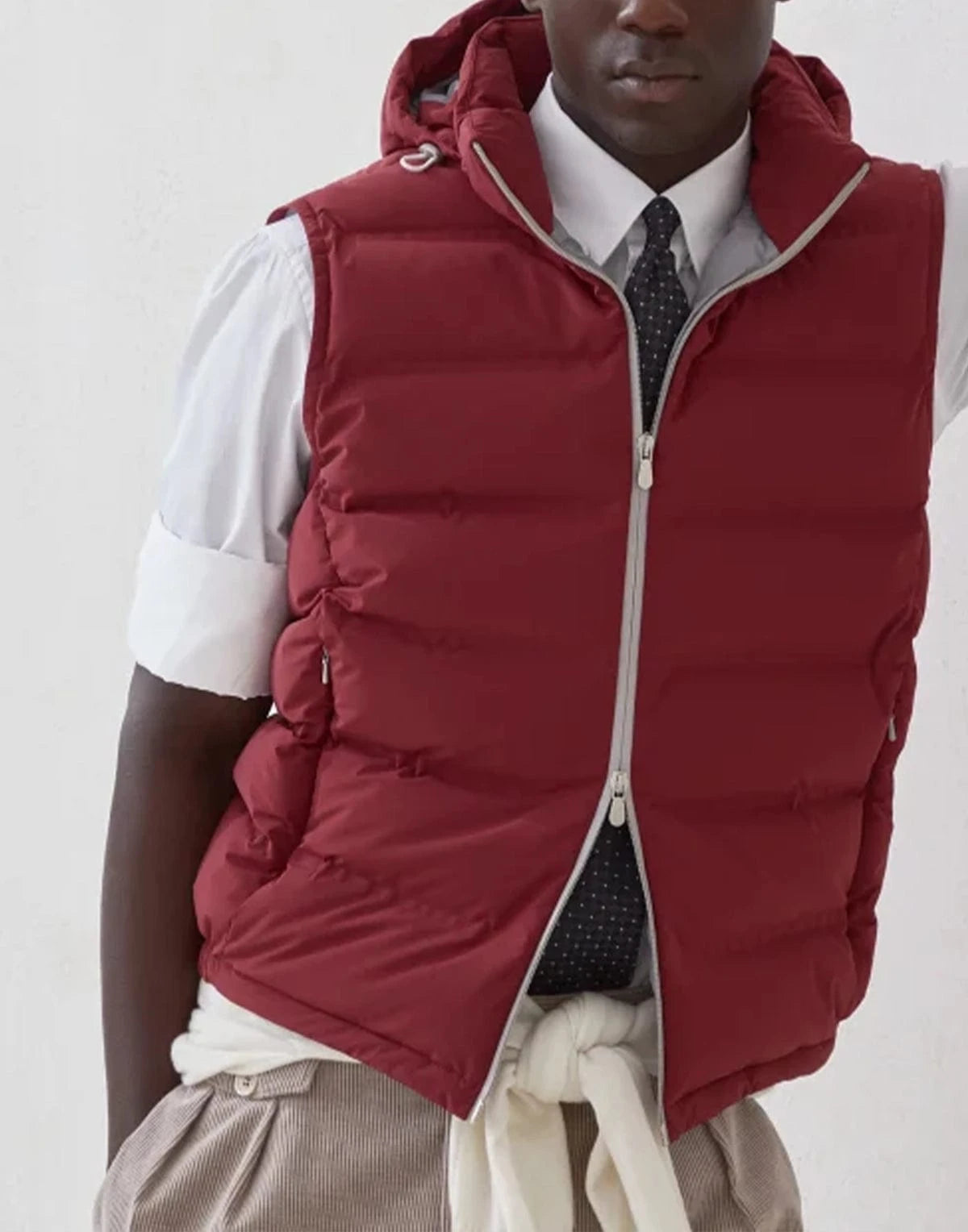 Brunello Cucinelli Bonded Taffeta Down Vest