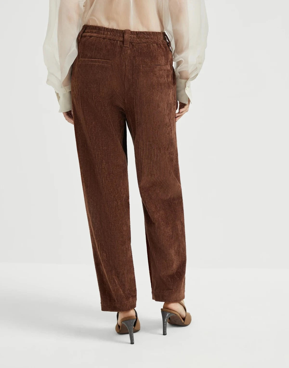 Brunello Cucinelli Brown Corduroy Baggy Trousers