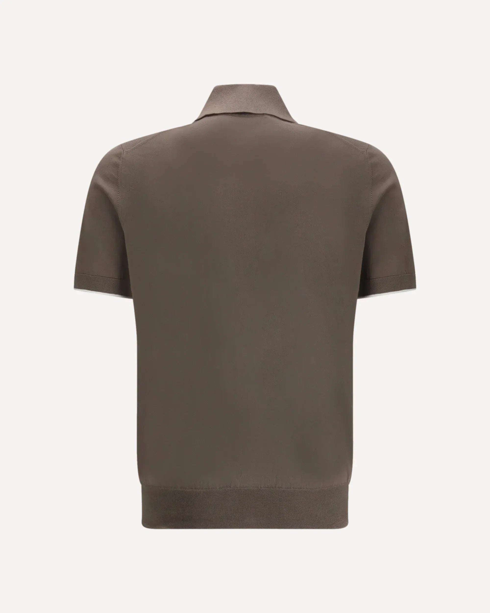 Brunello Cucinelli Brown Cotton Polo