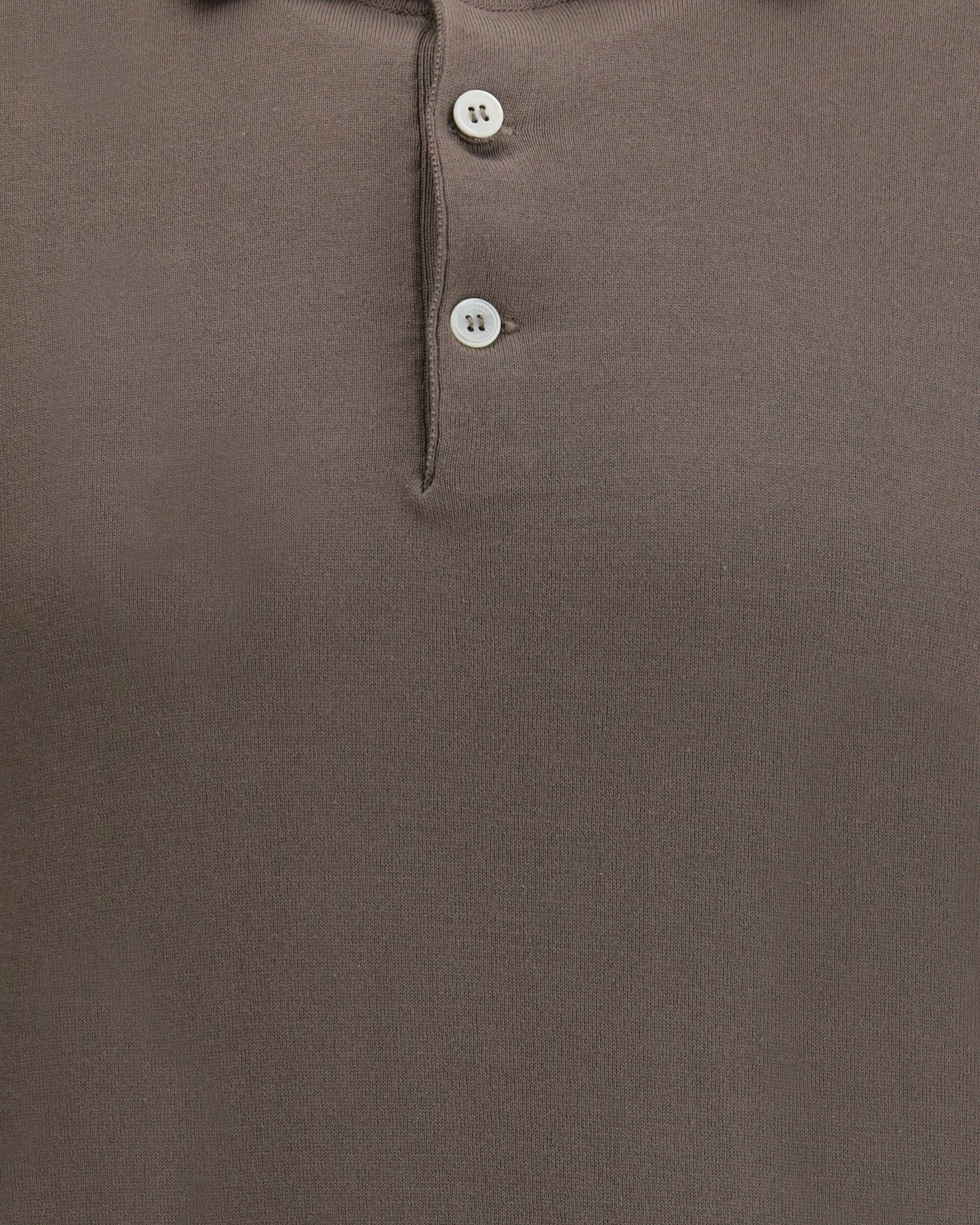 Brunello Cucinelli Brown Cotton Polo
