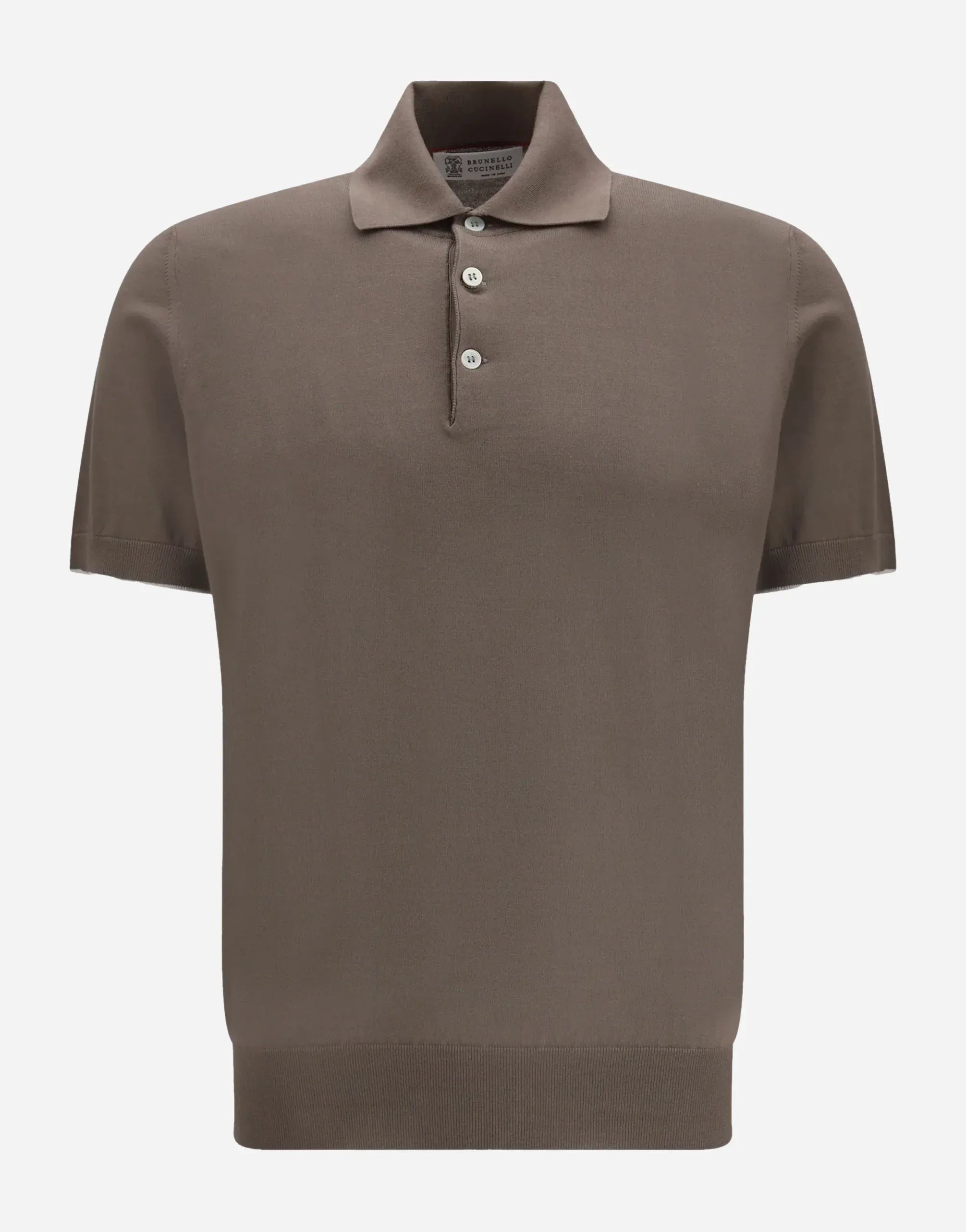 Brunello Cucinelli Brown Cotton Polo