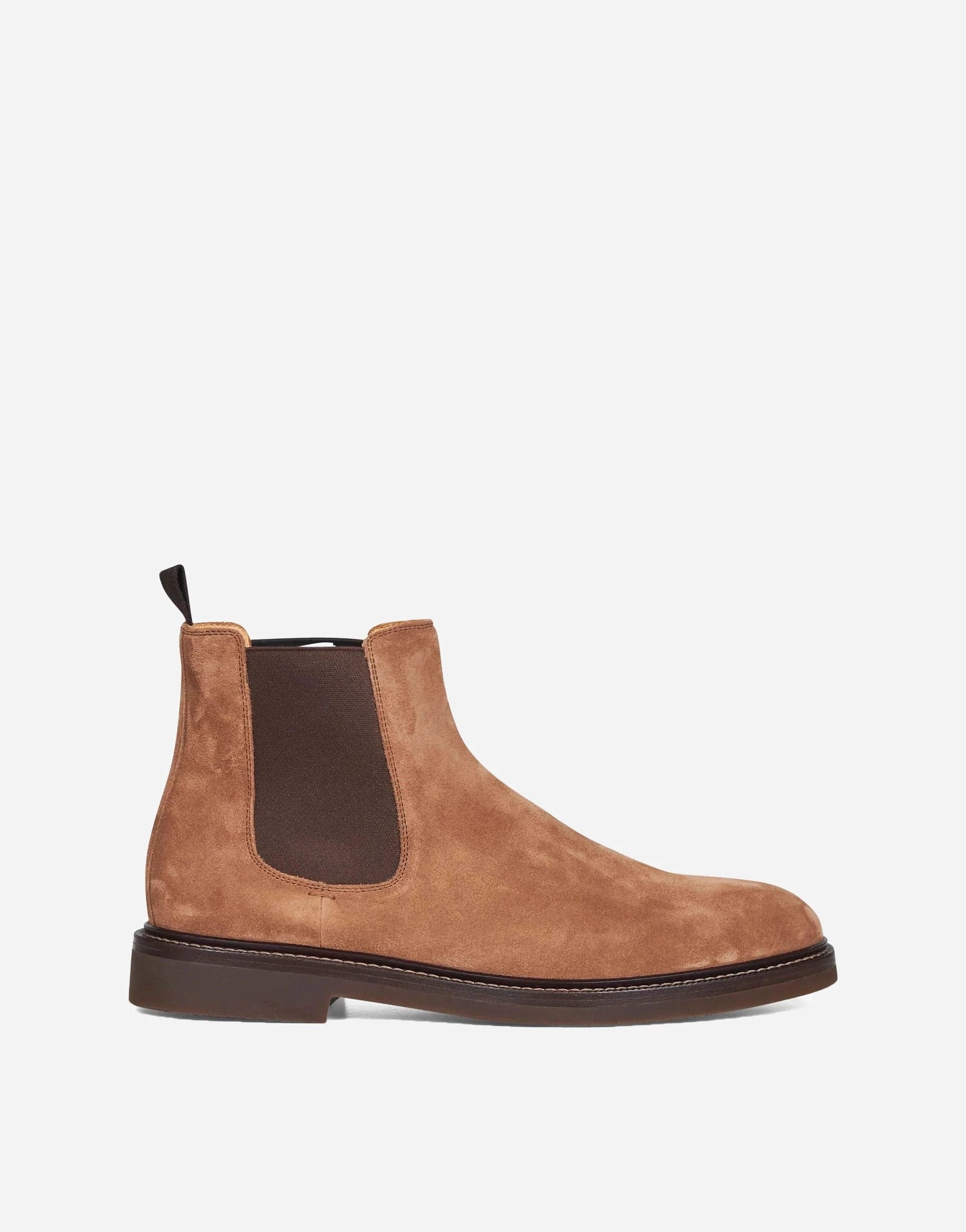 Brunello Cucinelli Brown Suede Chelsea boots