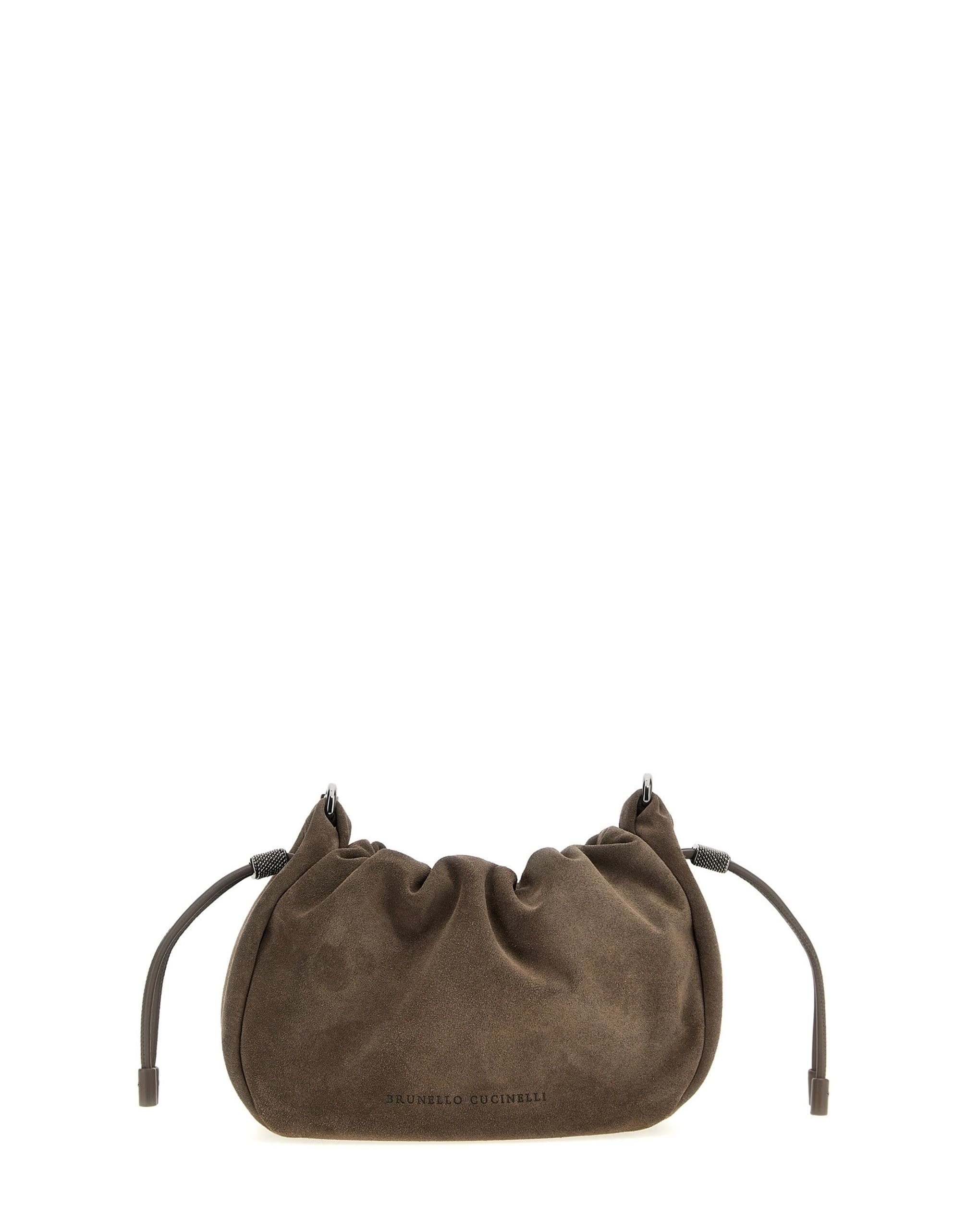 Brunello Cucinelli Bucket Mellow Mini Crossbody Bag | Sendegaro FR