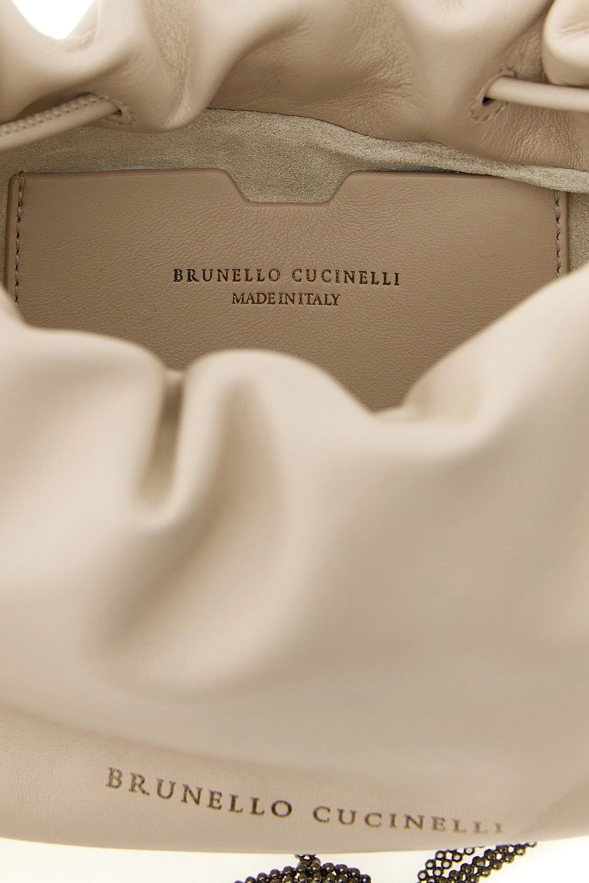 Brunello Cucinelli Bucket Mellow Mini Crossbody-Tasche