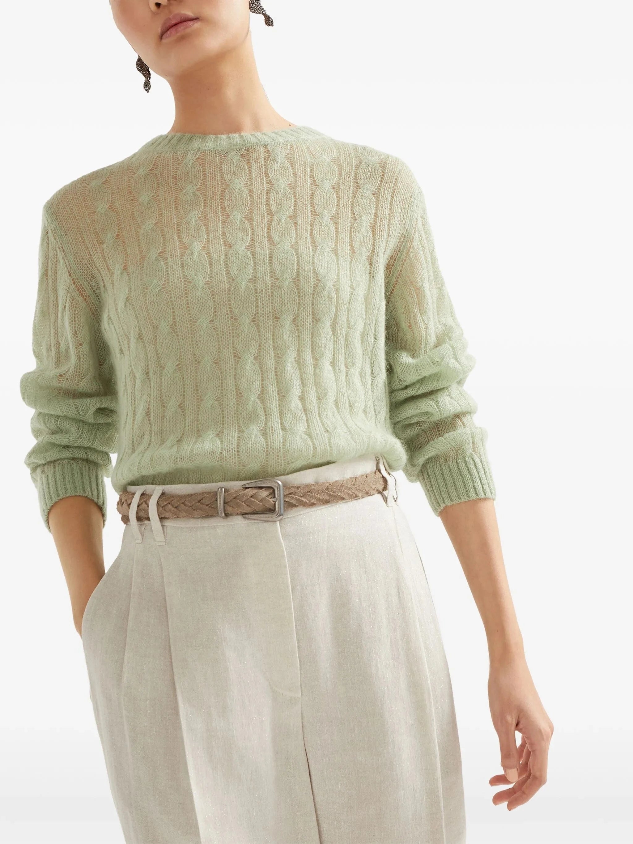 Brunello Cucinelli Cable-Knit Sweater