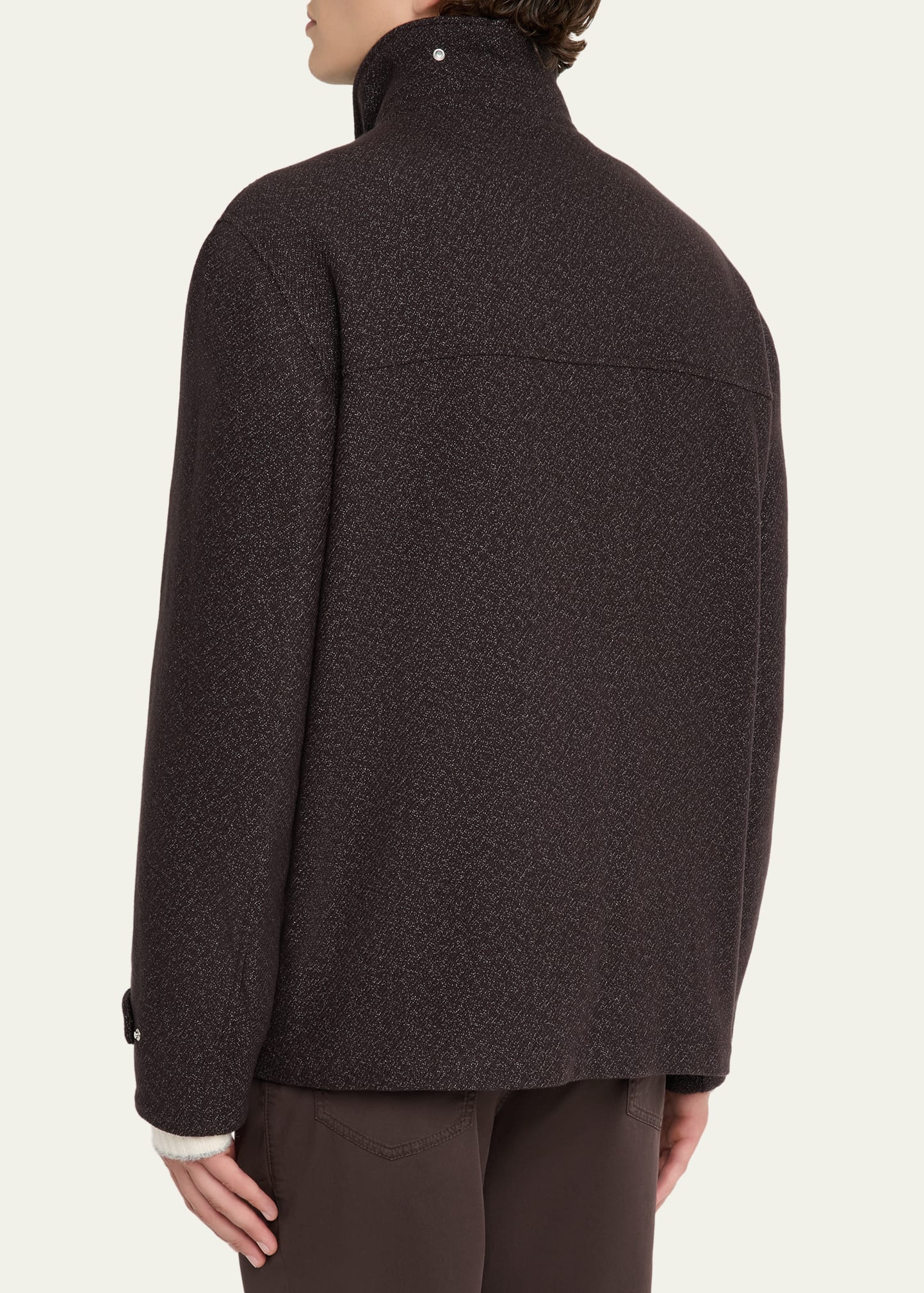 Brunello Cucinelli Cashmere-Blend Full-Zip Jacket | Sendegaro BR