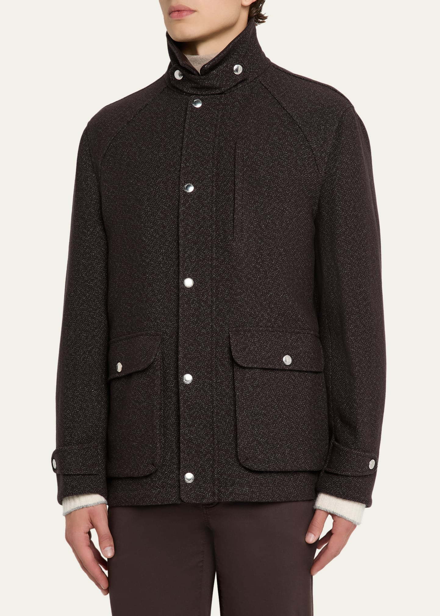 Brunello Cucinelli Cashmere-Blend Full-Zip Jacket