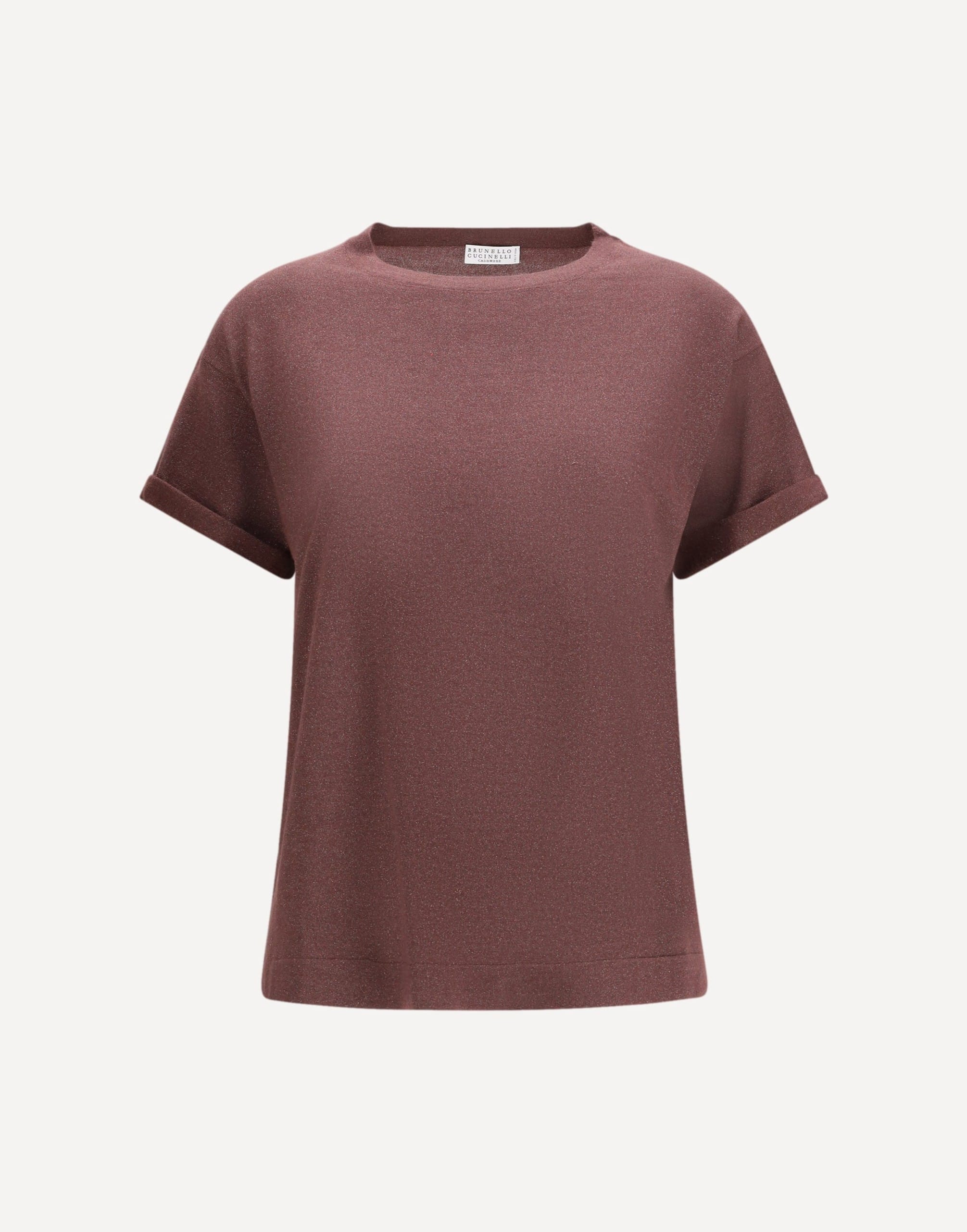 Brunello Cucinelli Cashmere Glitter T-Shirt